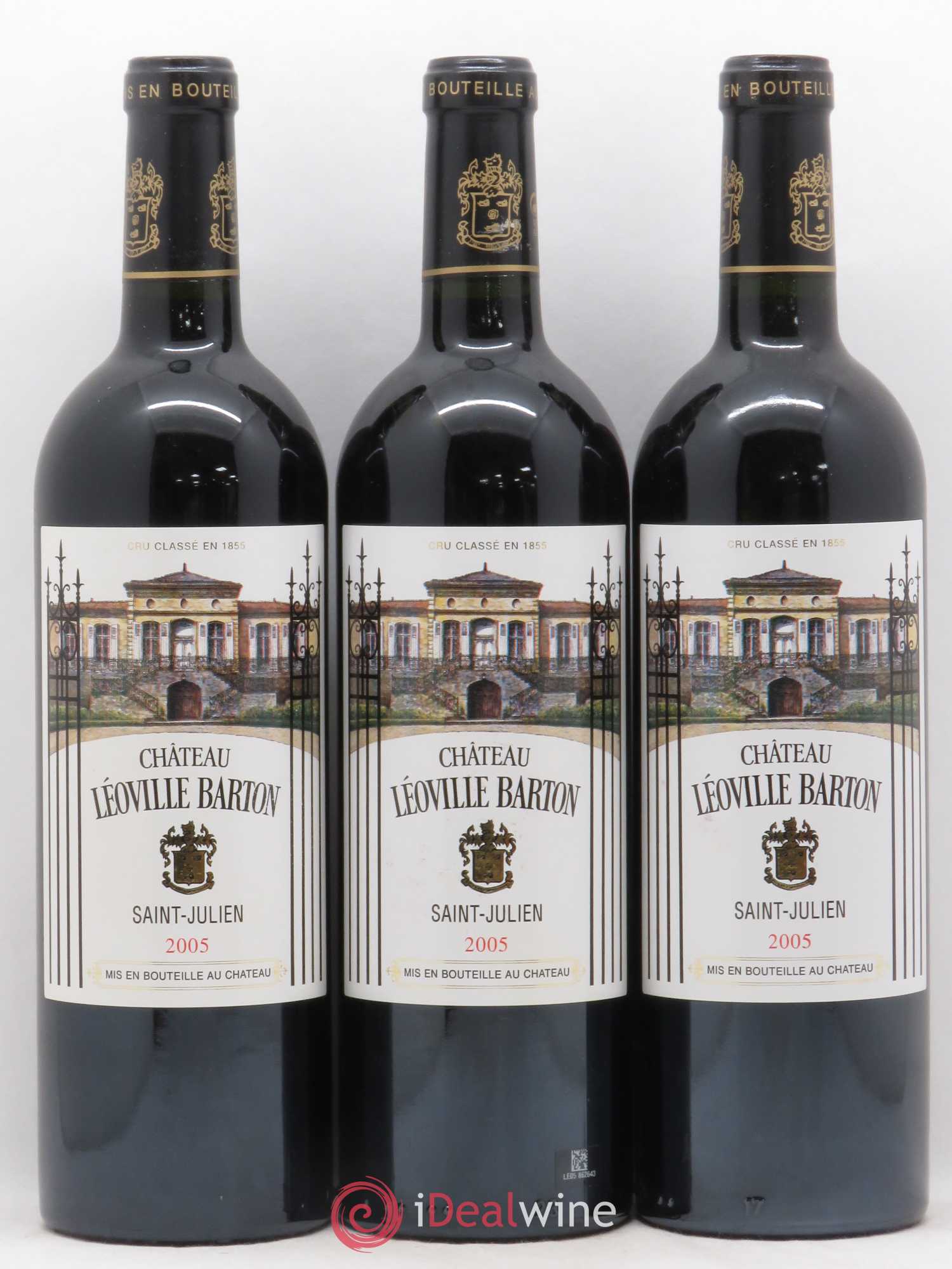 Château Léoville Barton 2ème Grand Cru Classé 2005 - Lot de 3 bouteilles - 0