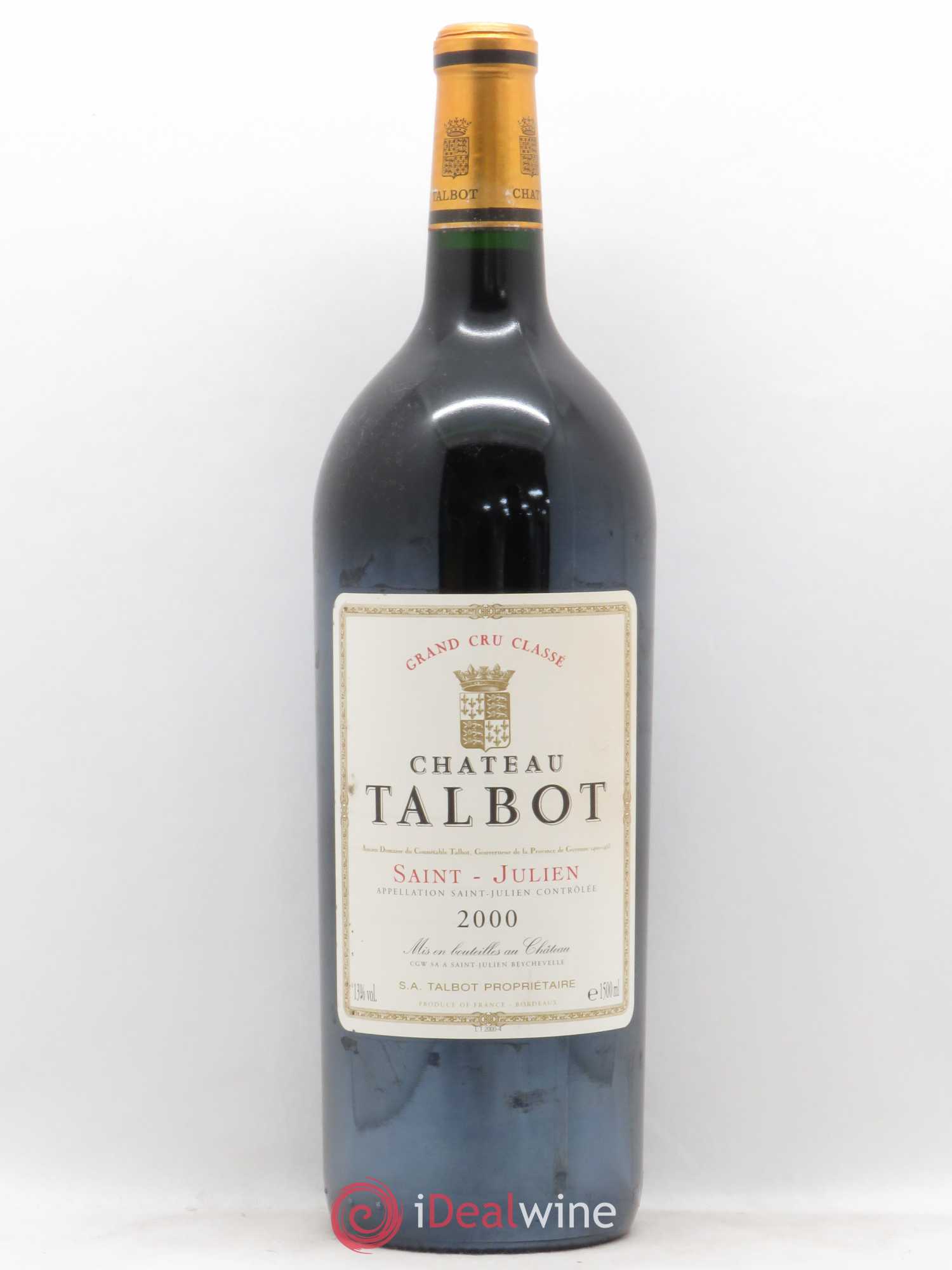 Château Talbot 4ème Grand Cru Classé 2000 - Lot de 1 magnum - 0