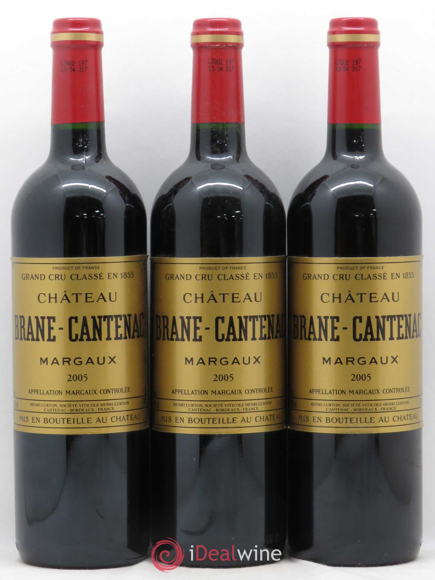 Château Brane Cantenac 2ème Grand Cru Classé 2005 - Lot de 6 bouteilles - 1