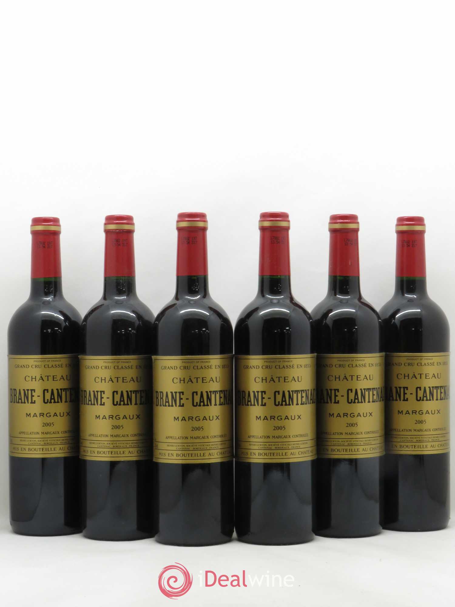 Château Brane Cantenac 2ème Grand Cru Classé 2005 - Lot de 6 bouteilles - 0