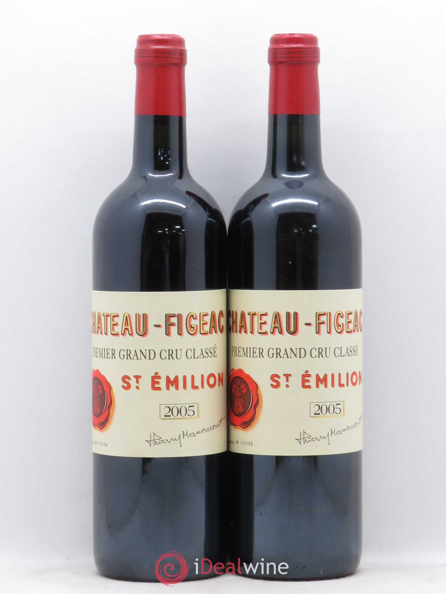 Château Figeac 1er Grand Cru Classé A 2005 - Lot de 2 bouteilles - 0