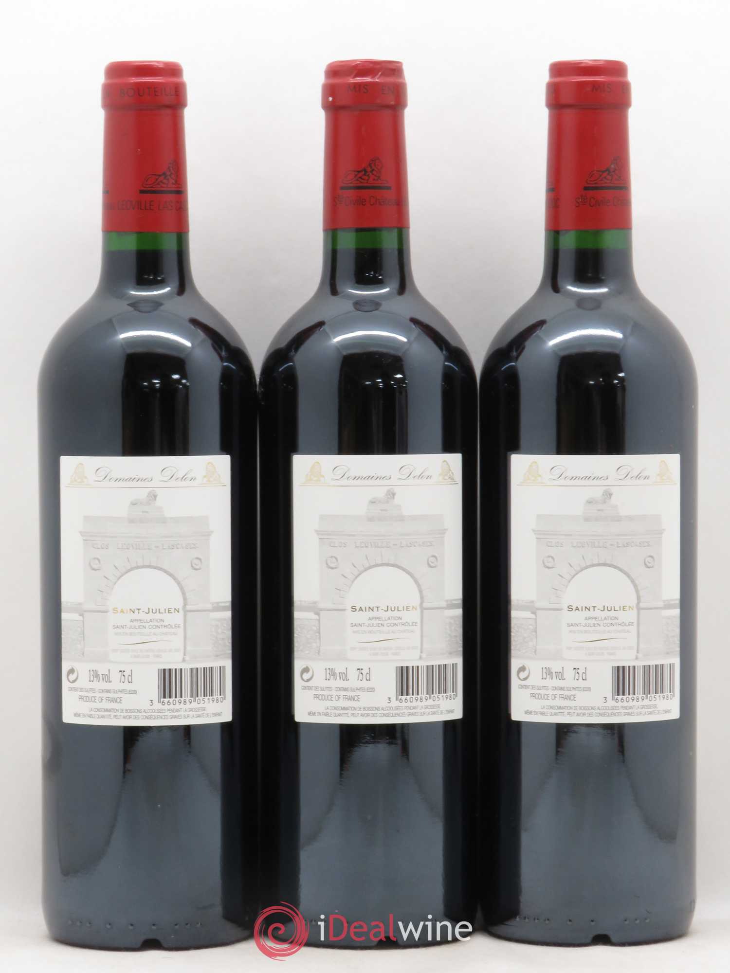 Château Léoville Las Cases 2ème Grand Cru Classé 2005 - Lotto di 3 bottiglie - 1