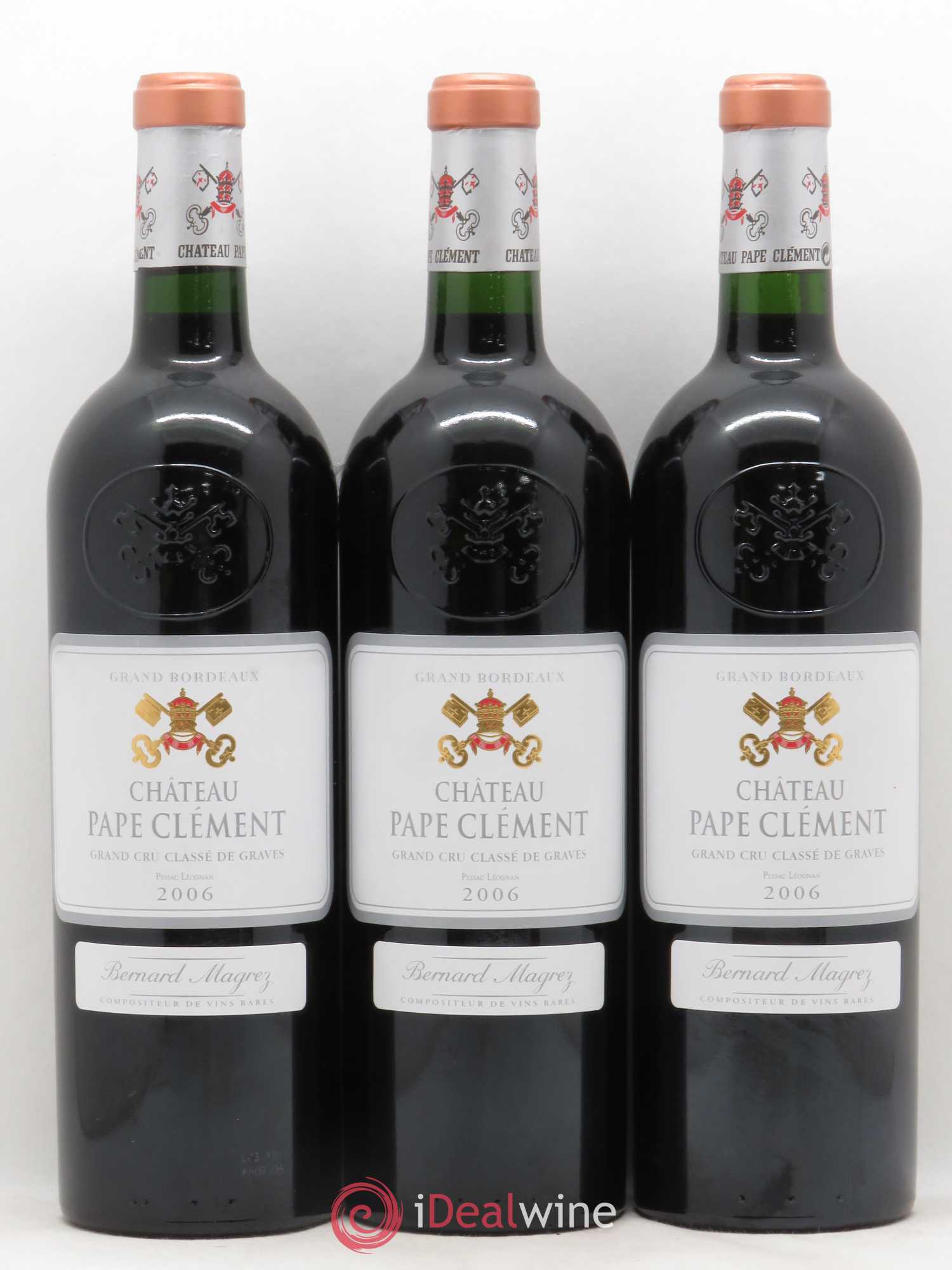 Château Pape Clément Cru Classé de Graves 2006 - Lot de 3 bouteilles - 0