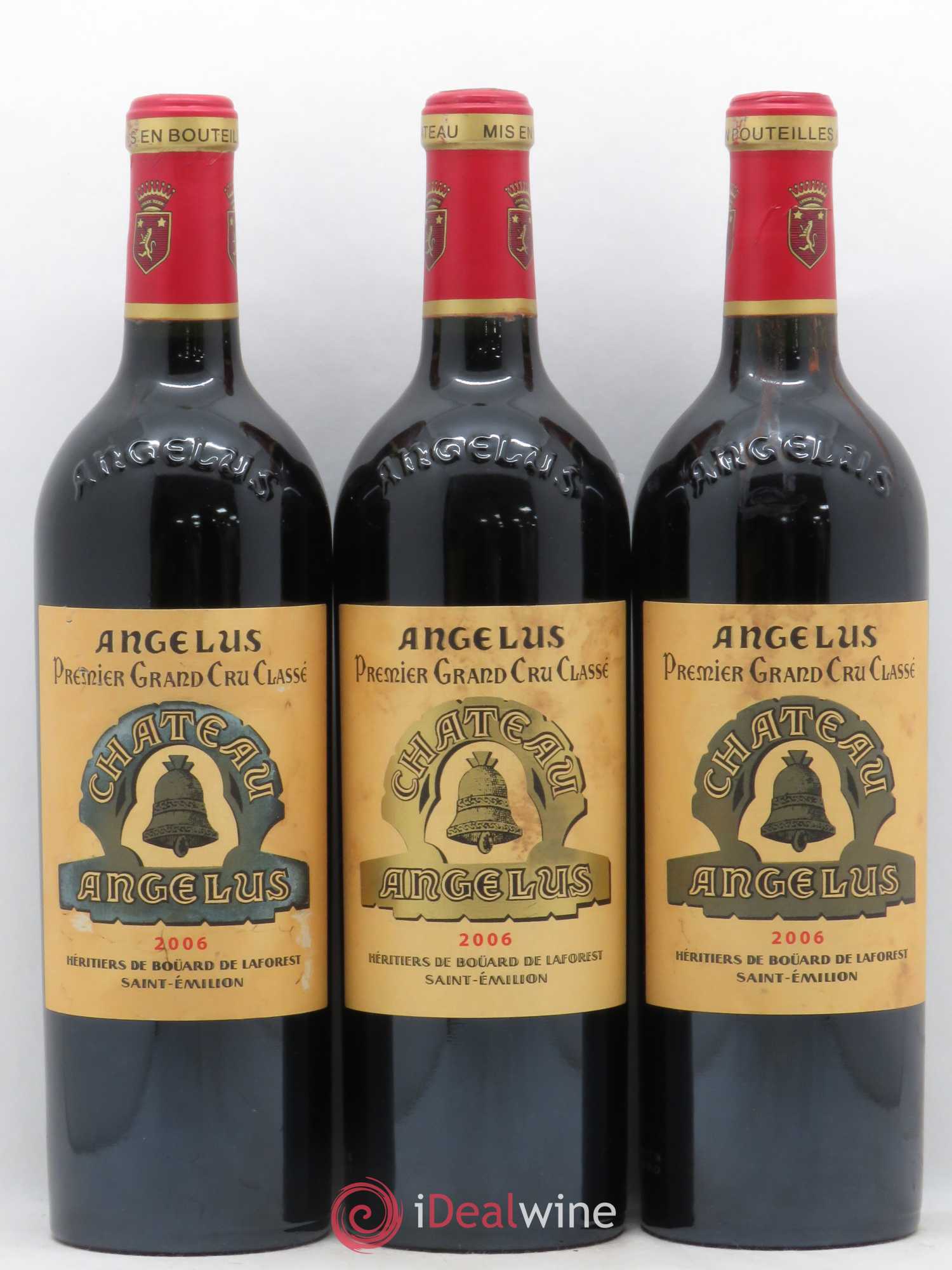 Château Angélus 1er Grand Cru Classé A 2006 - Lot de 3 bouteilles - 0