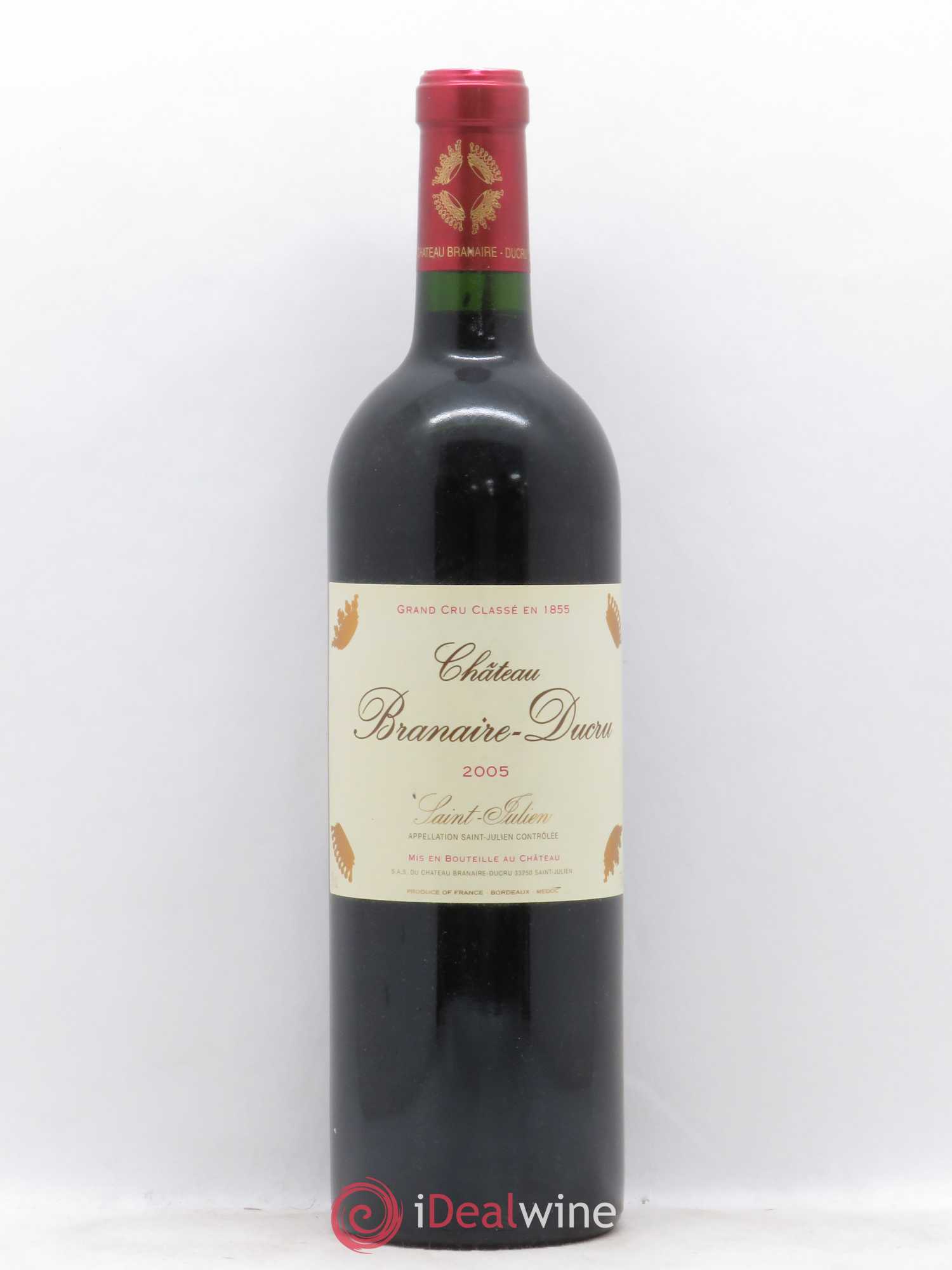 Château Branaire Ducru 4ème Grand Cru Classé 2005 - Lot de 1 bouteille - 0