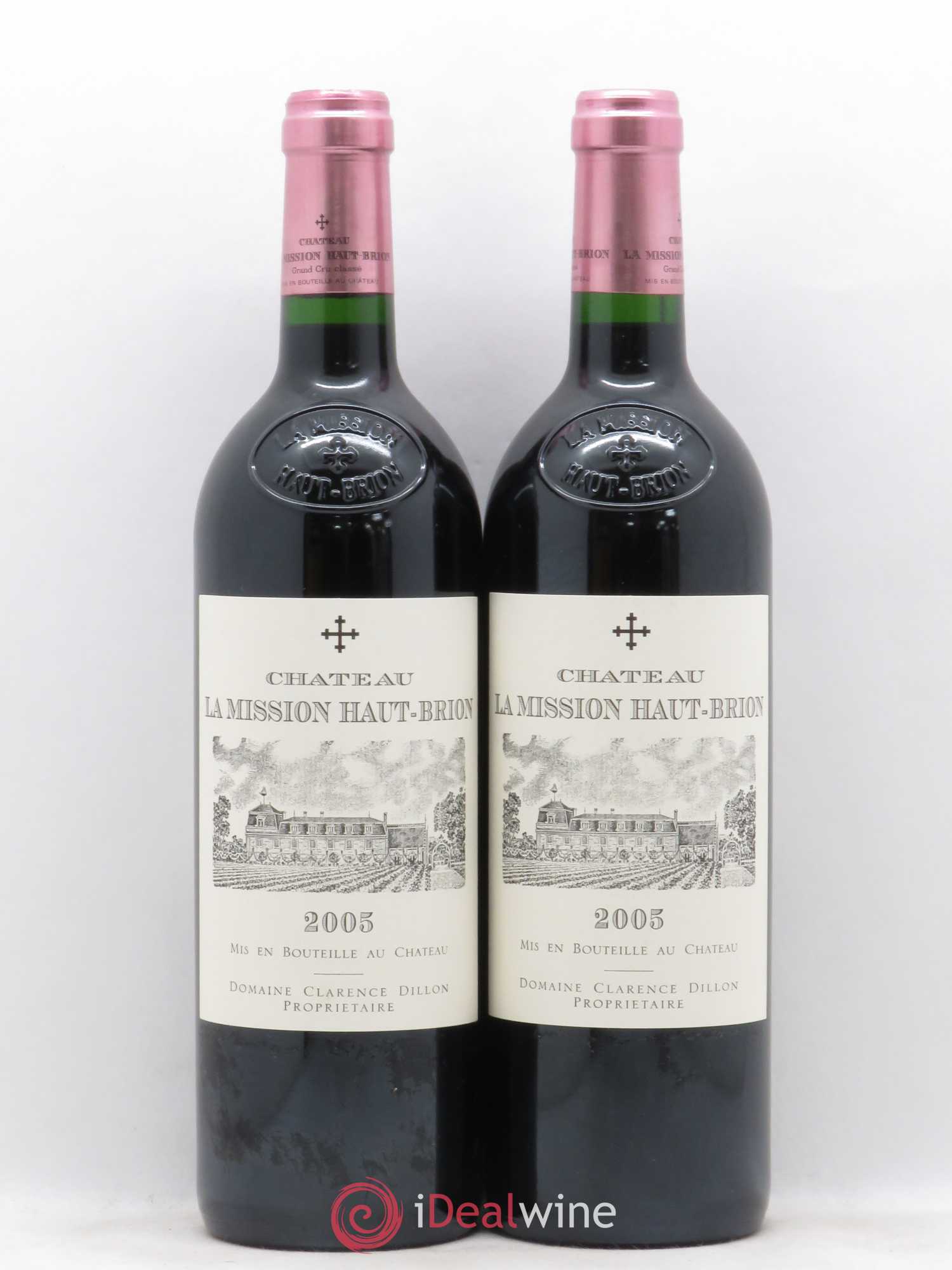 Château la Mission Haut-Brion Cru Classé de Graves 2005 - Lot de 2 bouteilles - 0