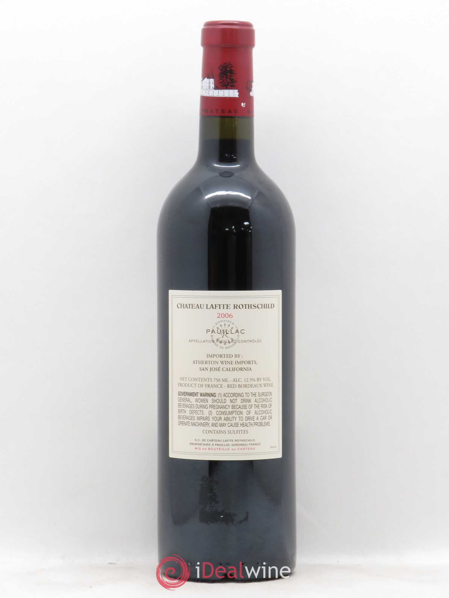 Château Lafite Rothschild 1er Grand Cru Classé 2006 - Lot de 1 bouteille - 1
