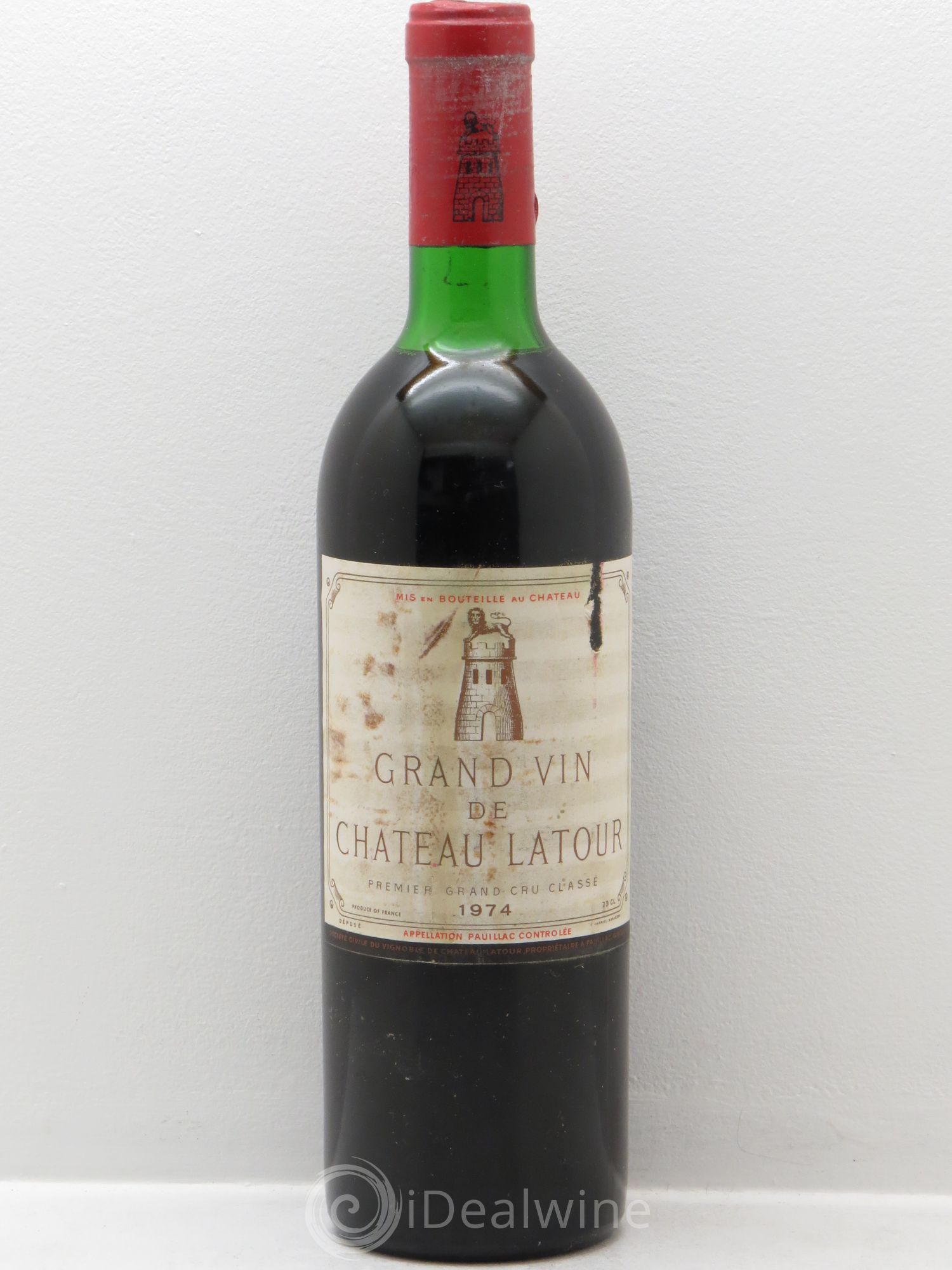 Château Latour 1er Grand Cru Classé 1974 - Lot de 1 bouteille - 0