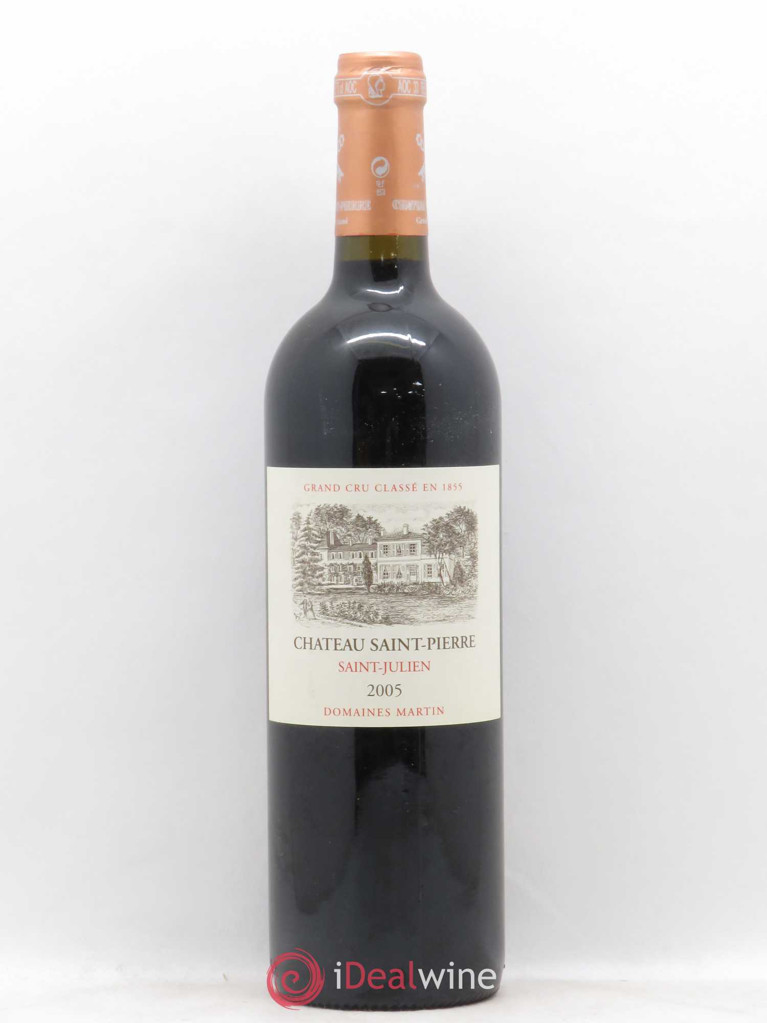 Château Saint-Pierre 4ème Grand Cru Classé 2005 - Lot de 1 bouteille - 0