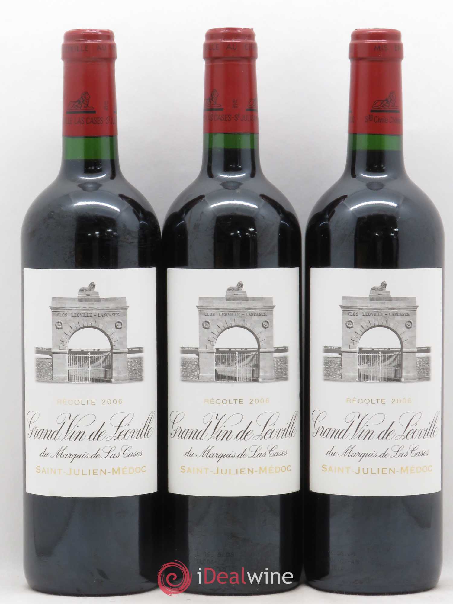 Château Léoville Las Cases 2ème Grand Cru Classé 2006 - Lot de 3 bouteilles - 0