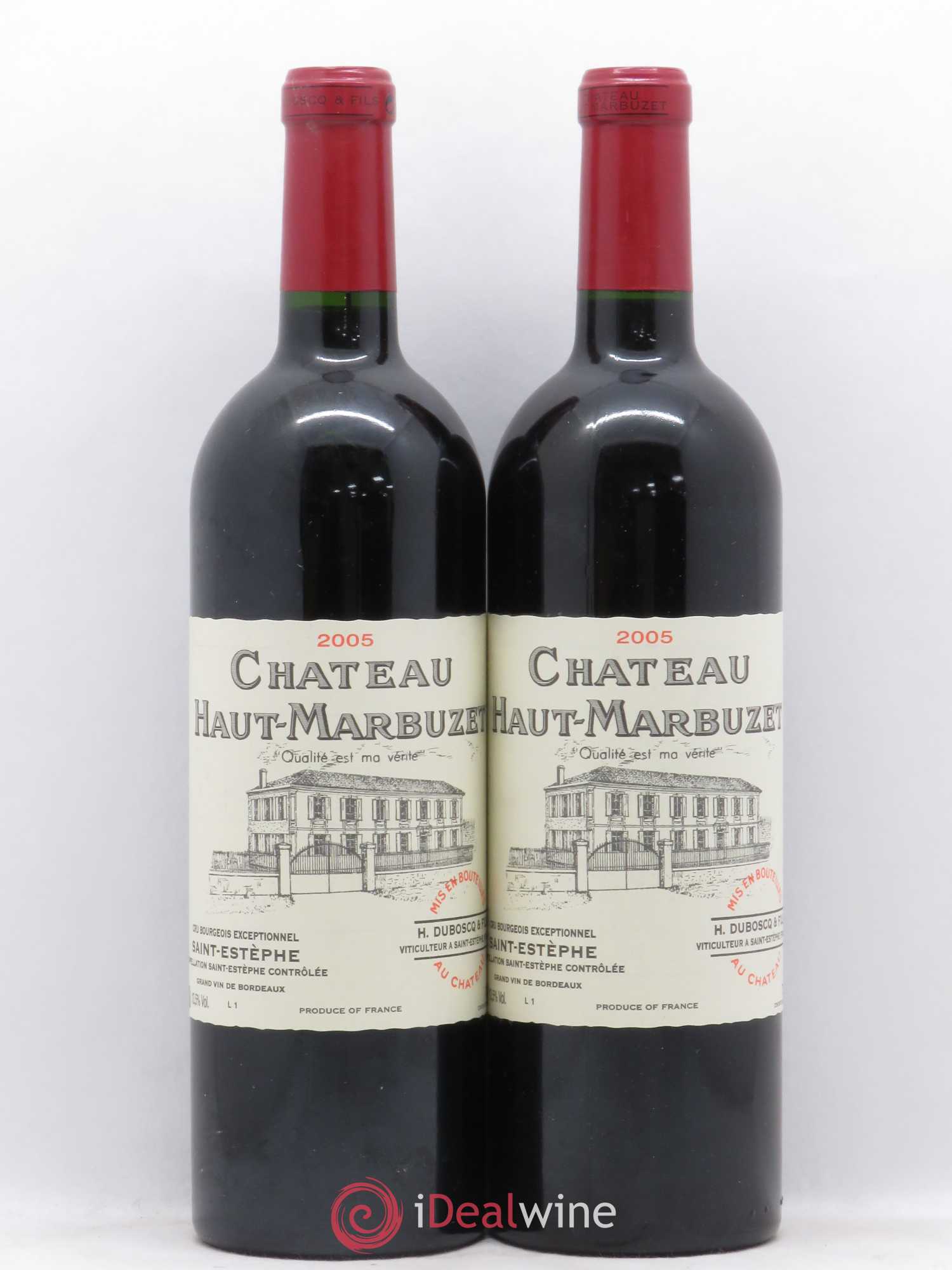 Château Haut Marbuzet 2005 - Lot de 2 bouteilles - 0