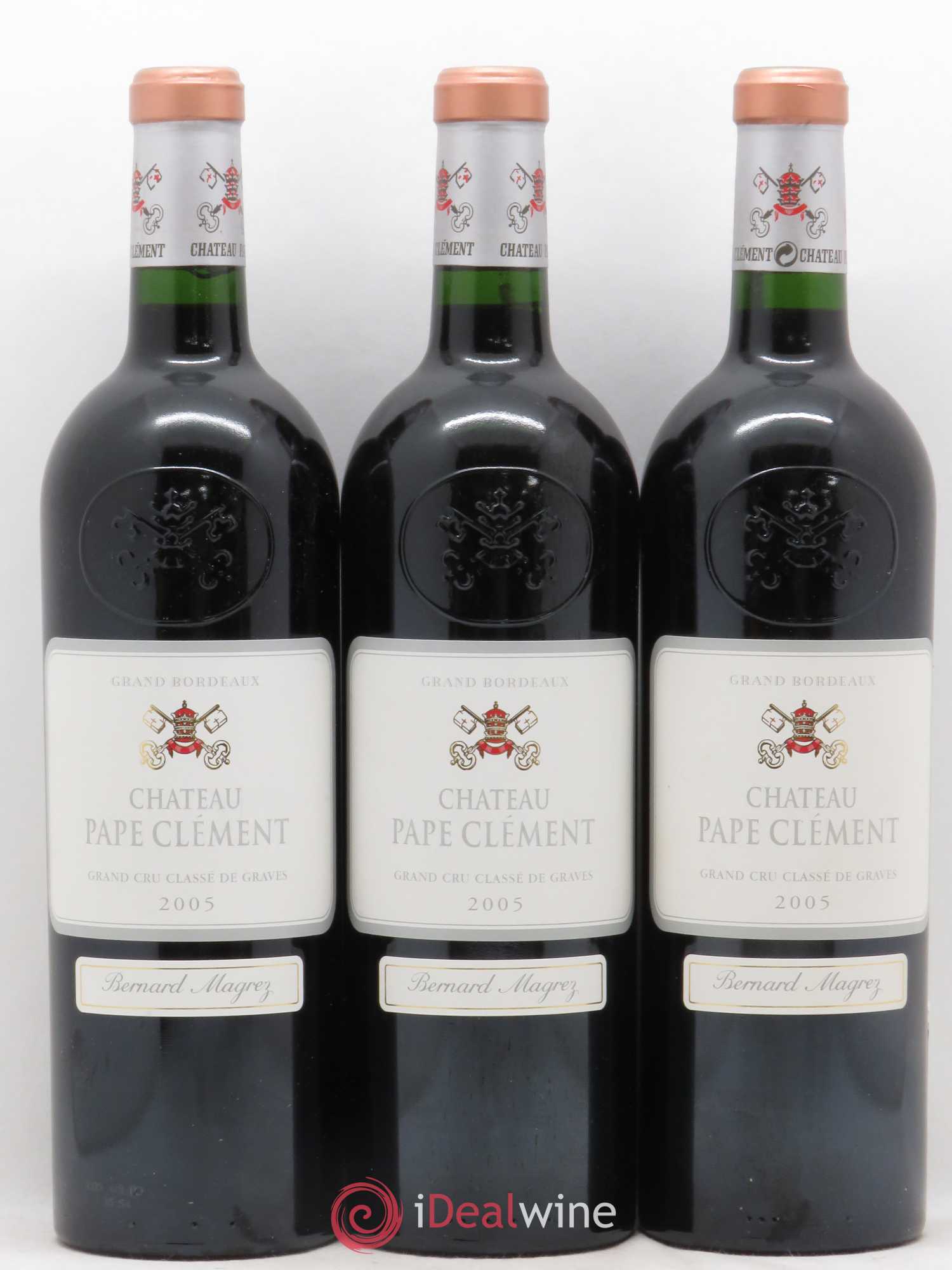Château Pape Clément Cru Classé de Graves 2005 - Lot de 3 bouteilles - 0