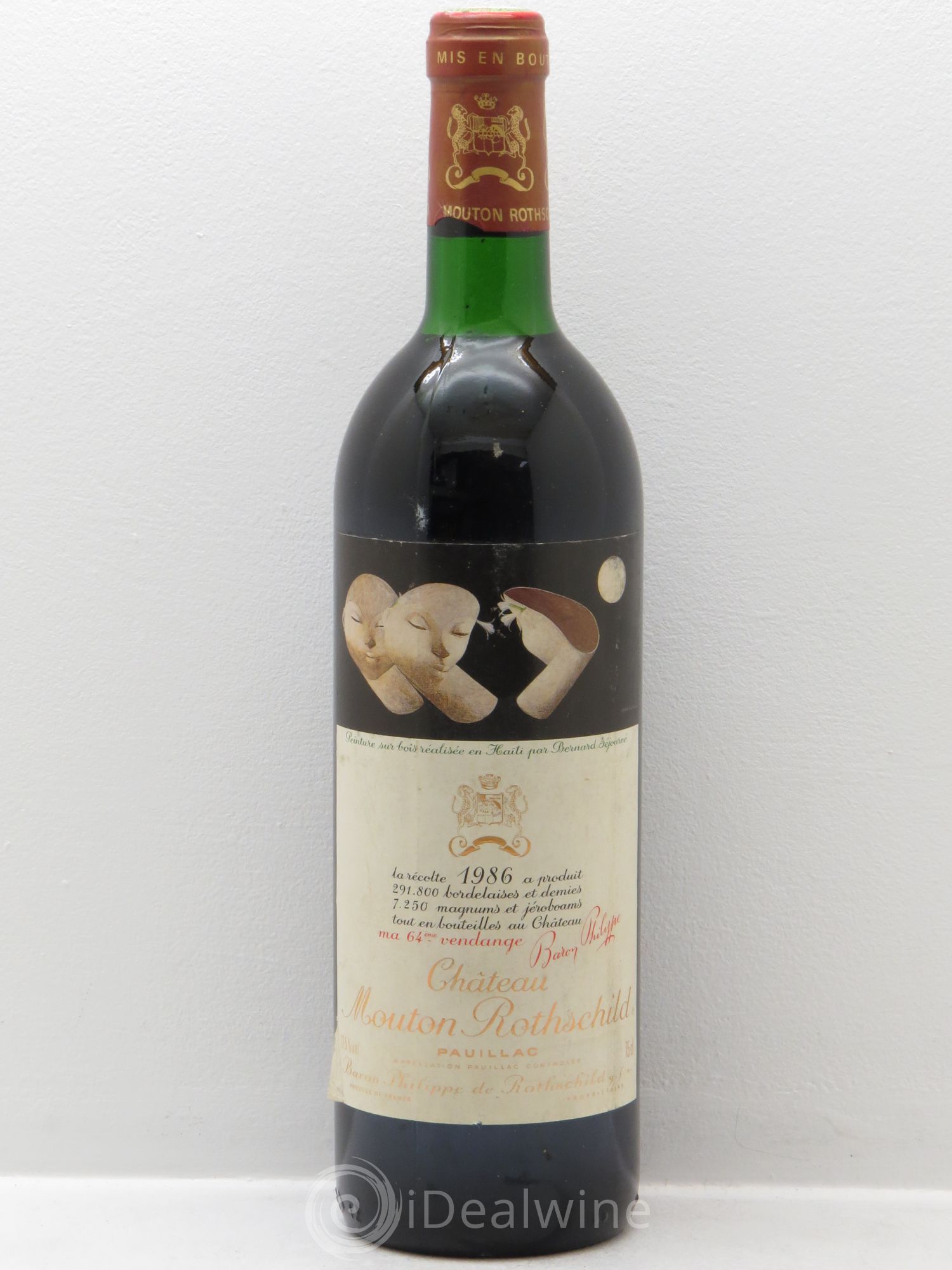 Château Mouton Rothschild 1er Grand Cru Classé 1986 - Lot de 1 bouteille - 0