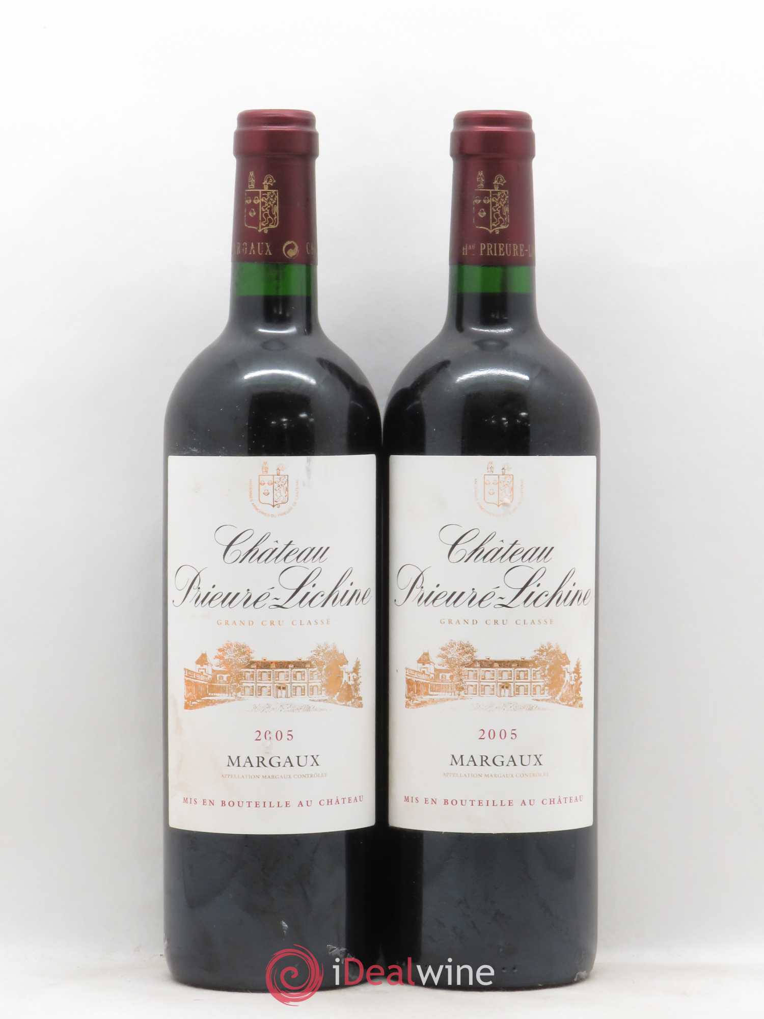 Château Prieuré Lichine 4ème Grand Cru Classé 2005 - Lot de 2 bouteilles - 0