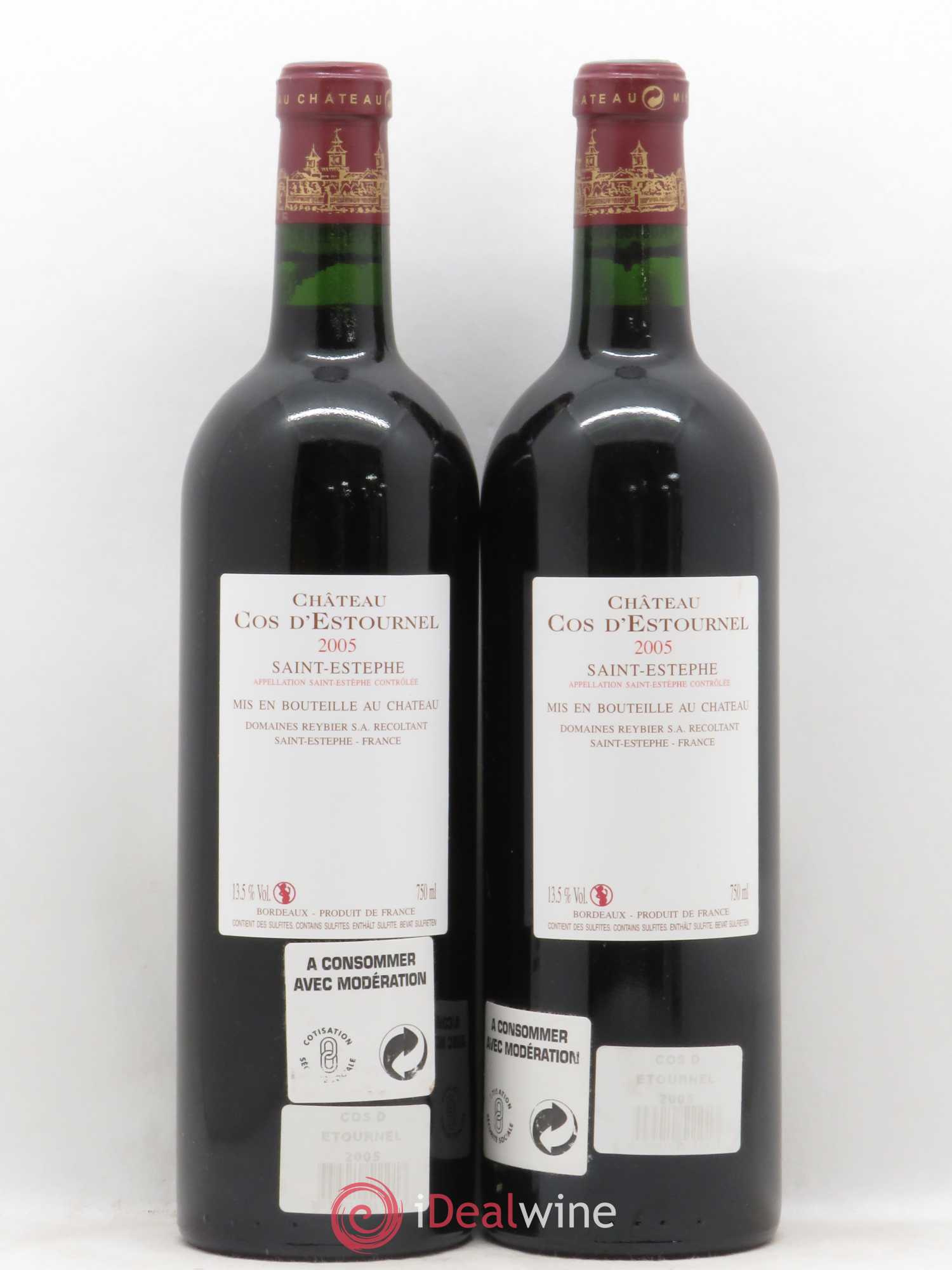Cos d'Estournel 2ème Grand Cru Classé 2005 - Lot de 2 bouteilles - 1