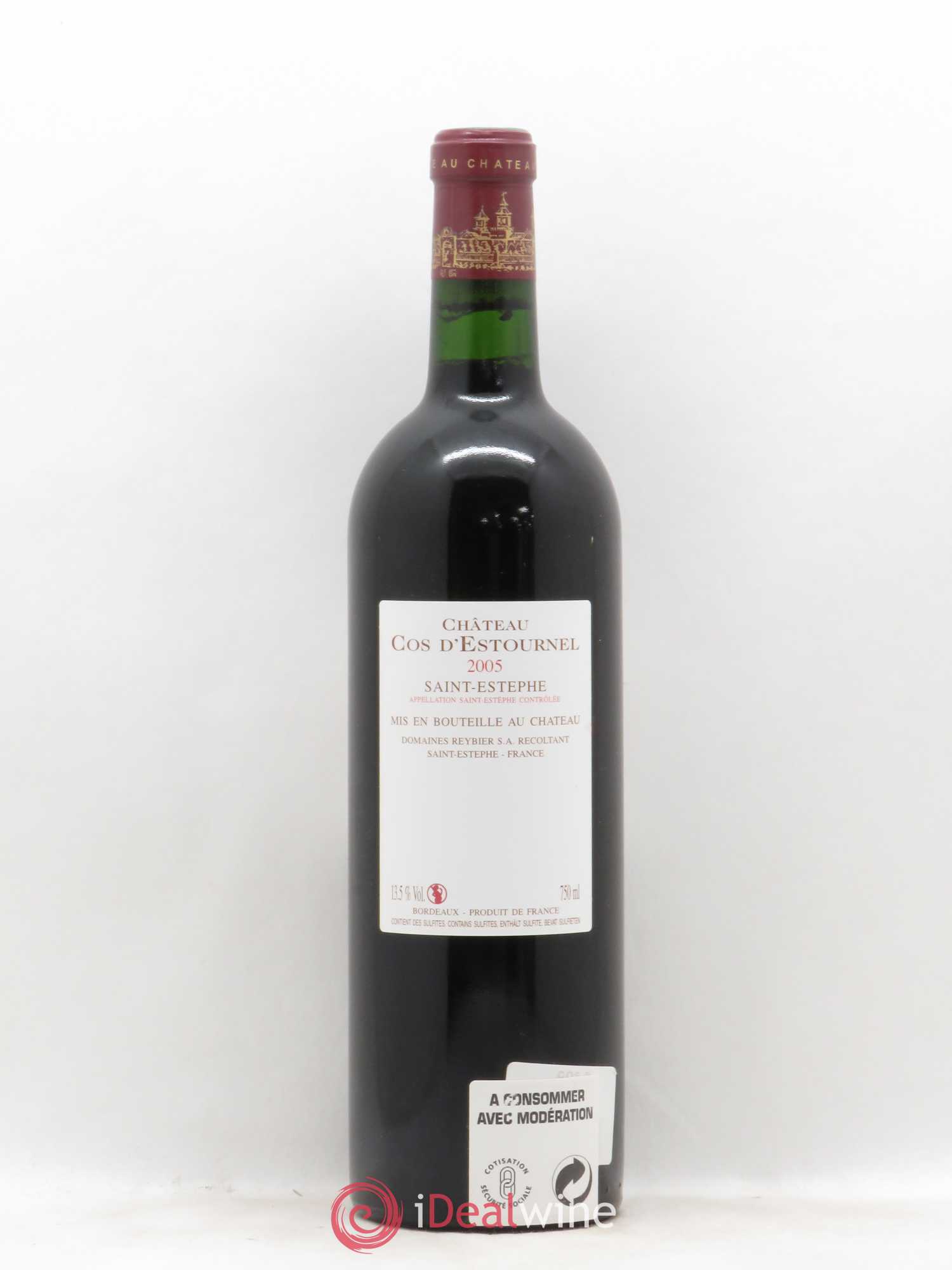 Cos d'Estournel 2ème Grand Cru Classé 2005 - Lot de 1 bouteille - 1