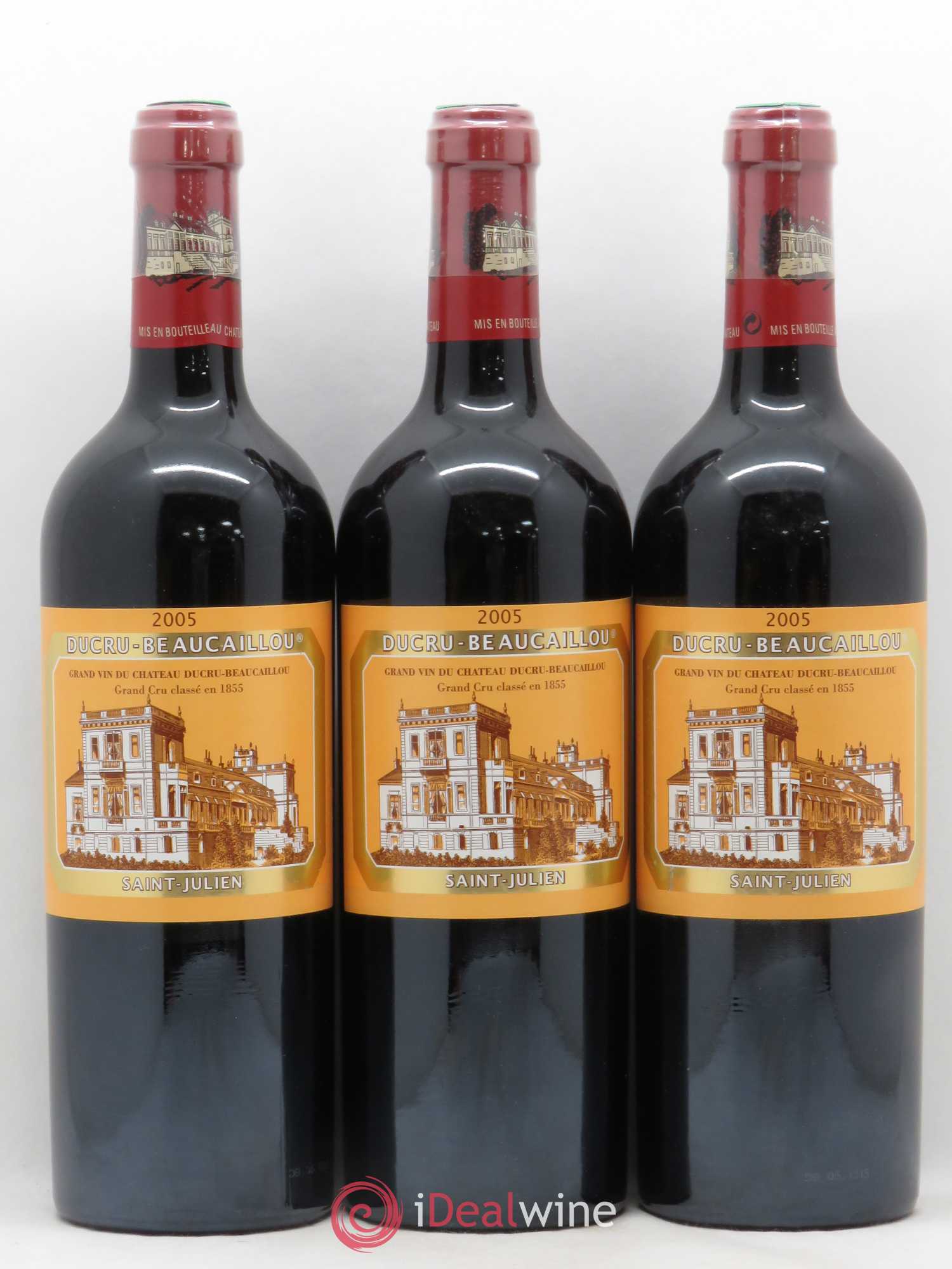 Château Ducru Beaucaillou 2ème Grand Cru Classé 2005 - Lot de 3 bouteilles - 0