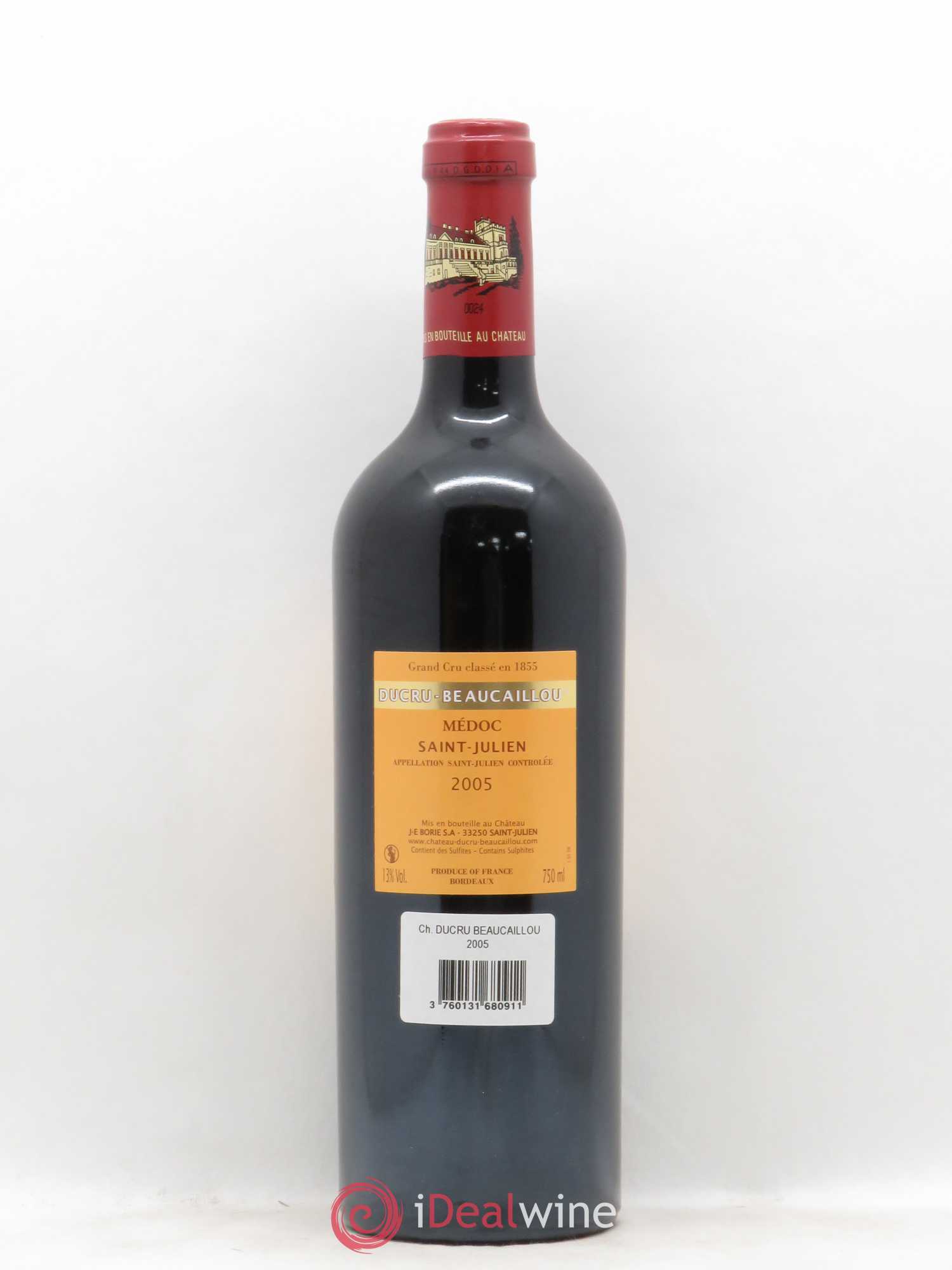 Château Ducru Beaucaillou 2ème Grand Cru Classé 2005 - Posten von 1 Flasche - 1