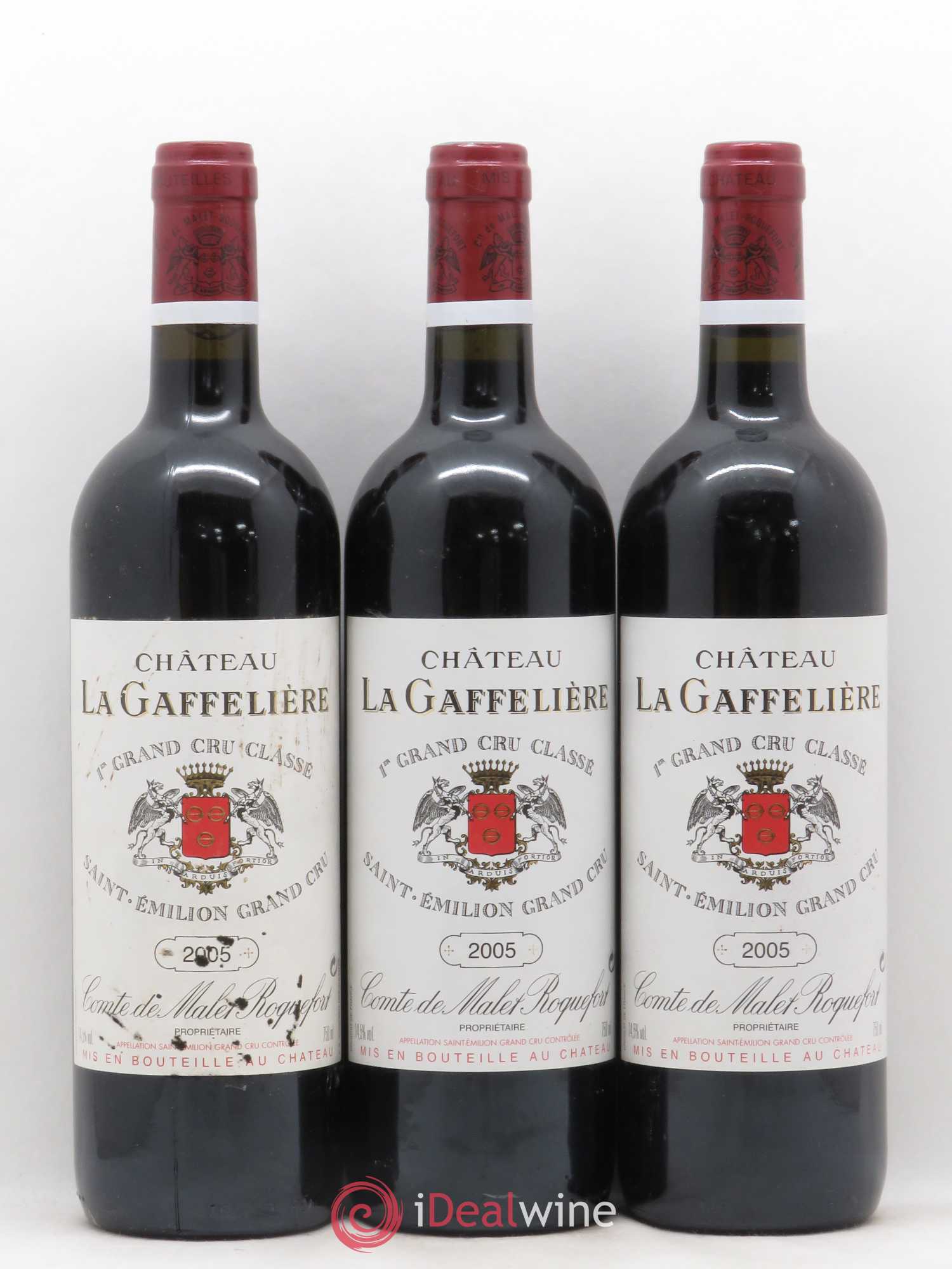 Château la Gaffelière 1er Grand Cru Classé B 2005 - Lot de 3 bouteilles - 0
