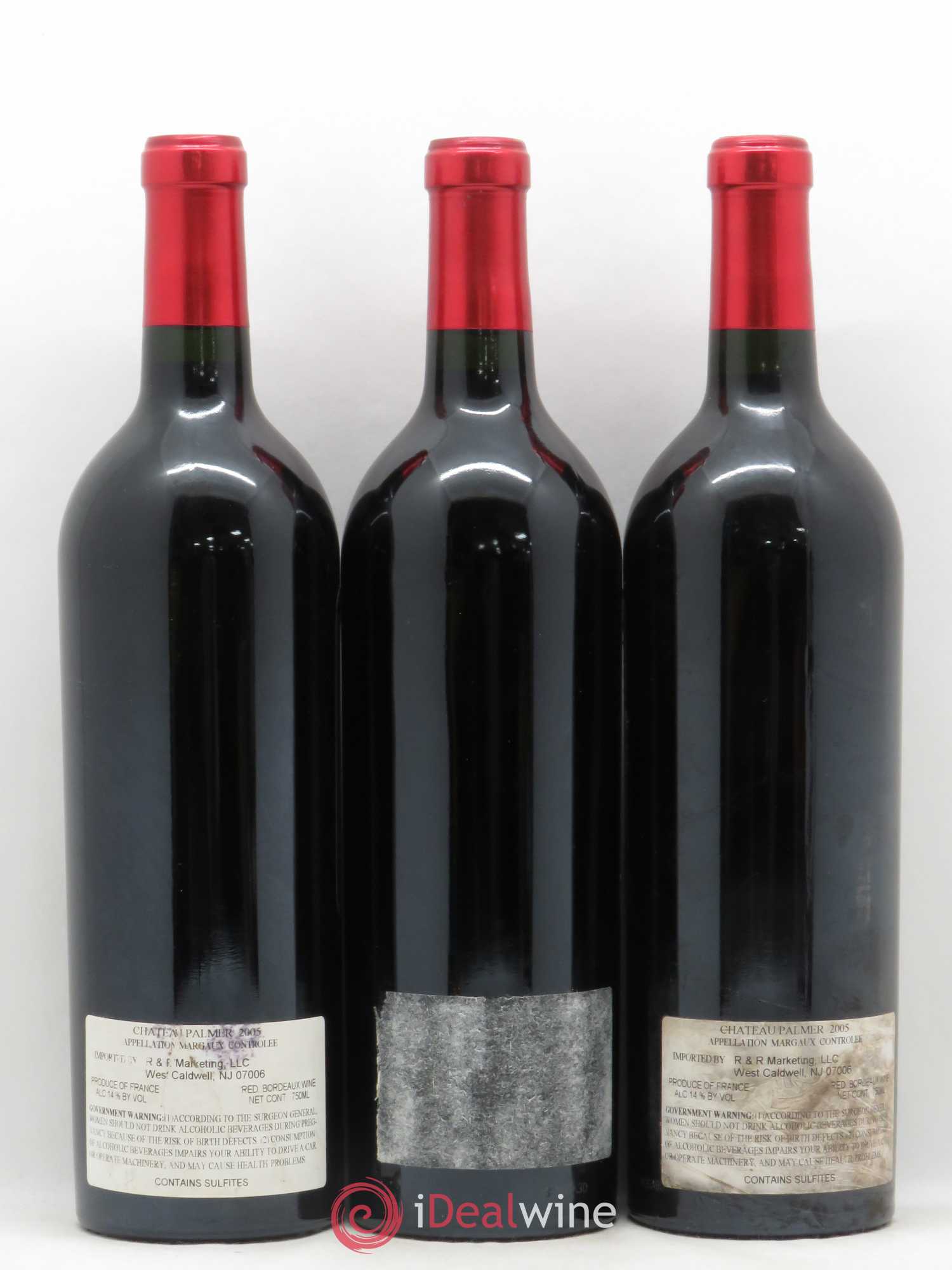 Château Palmer 3ème Grand Cru Classé 2005 - Lot de 3 bouteilles - 1