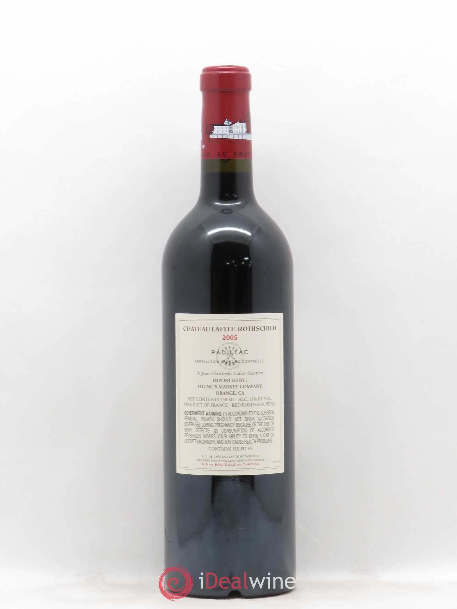 Château Lafite Rothschild 1er Grand Cru Classé 2005 - Lot de 1 bouteille - 1