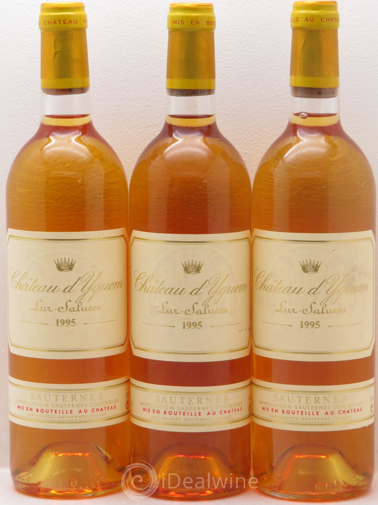 Château d' Yquem 1er Cru Classé Supérieur 1995 - Lotto di 3 bottiglie - 0