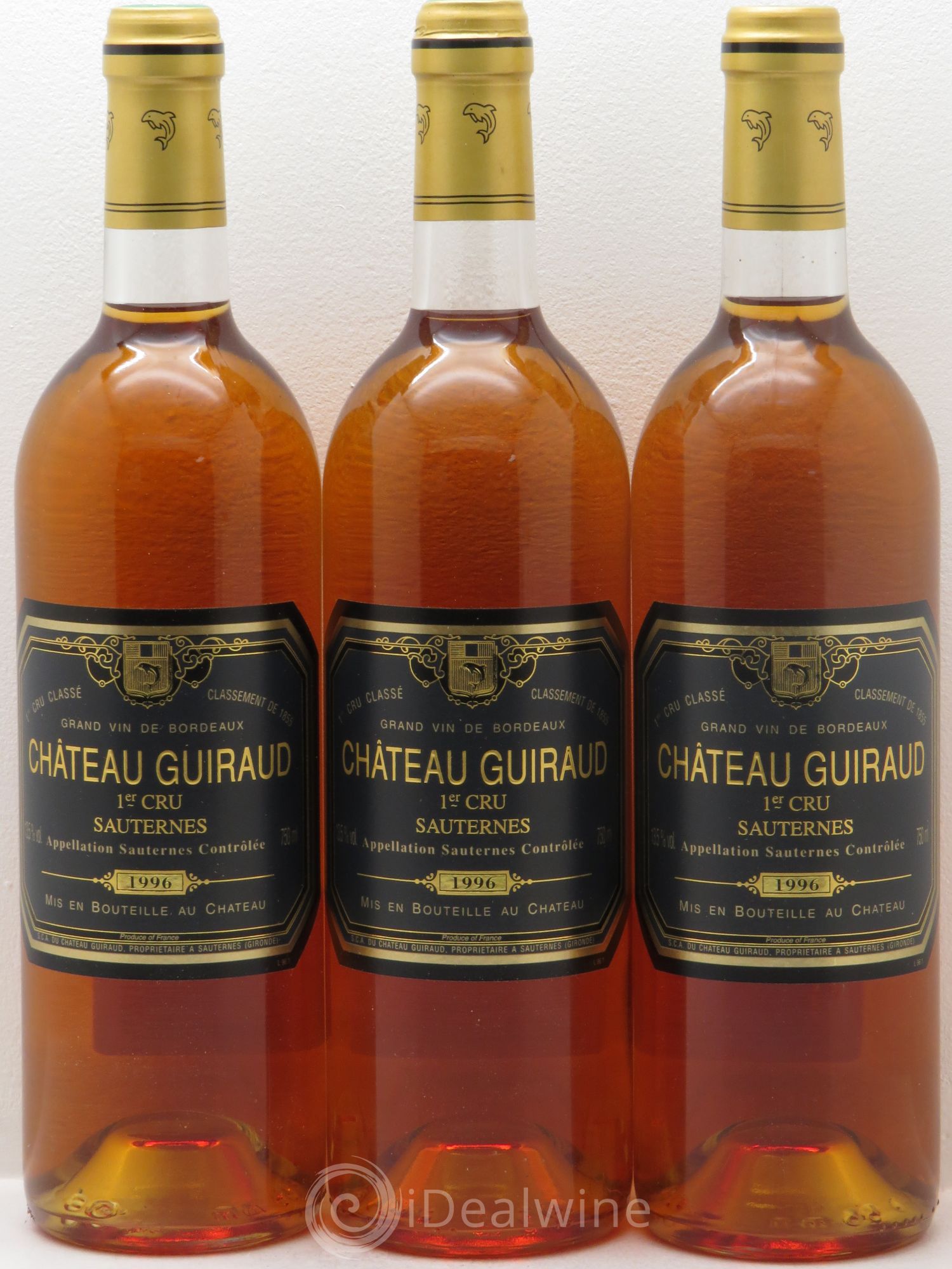 Château Guiraud 1er Grand Cru Classé 1996 - Lotto di 3 bottiglie - 0