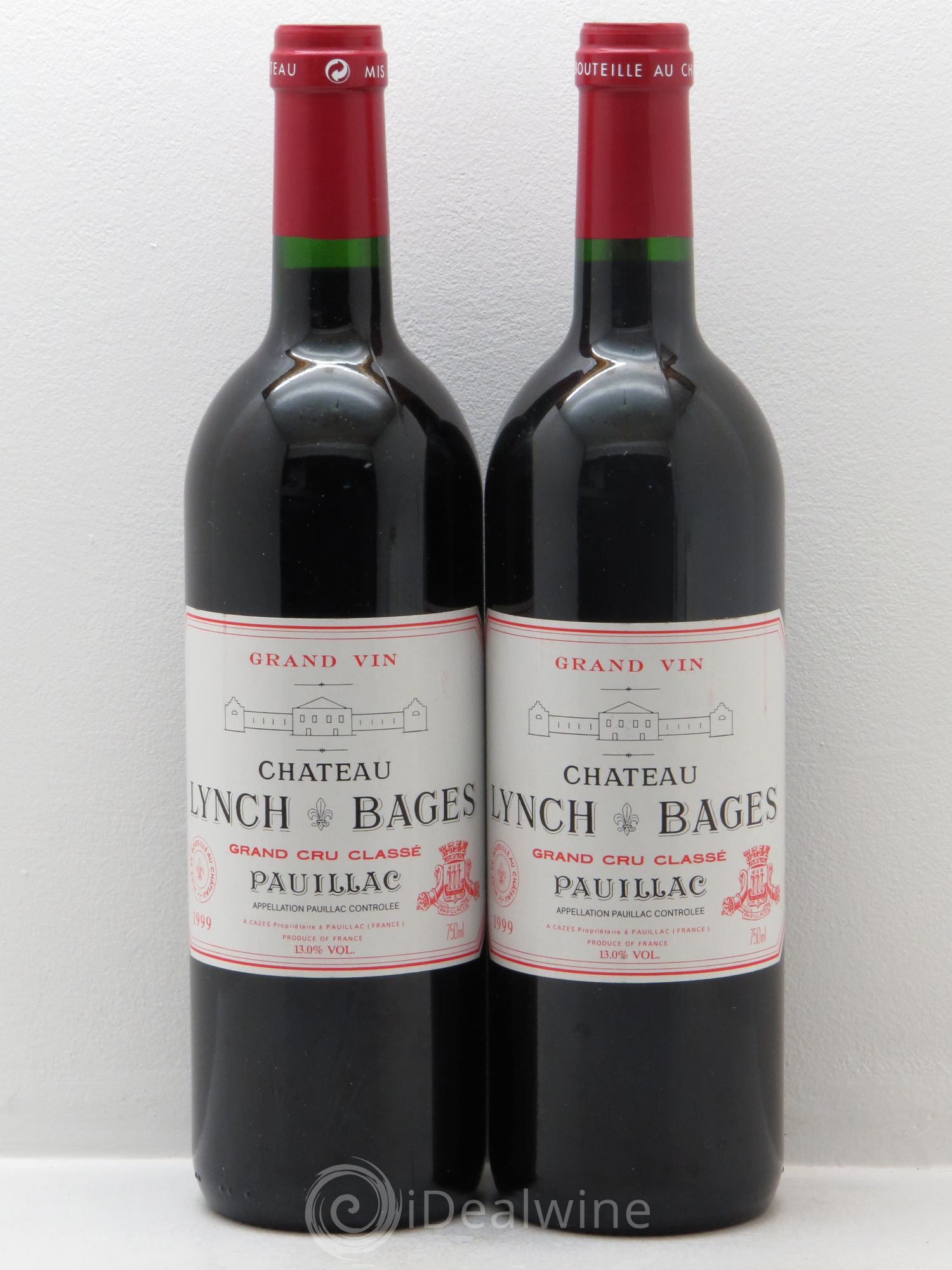 Château Lynch Bages 5ème Grand Cru Classé 1999 - Lot de 2 bouteilles - 0