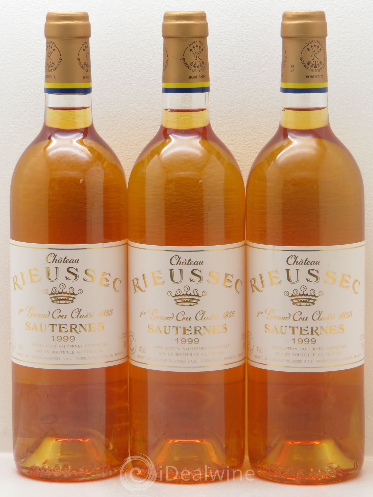 Château Rieussec 1er Grand Cru Classé 1999 - Lotto di 3 bottiglie - 0