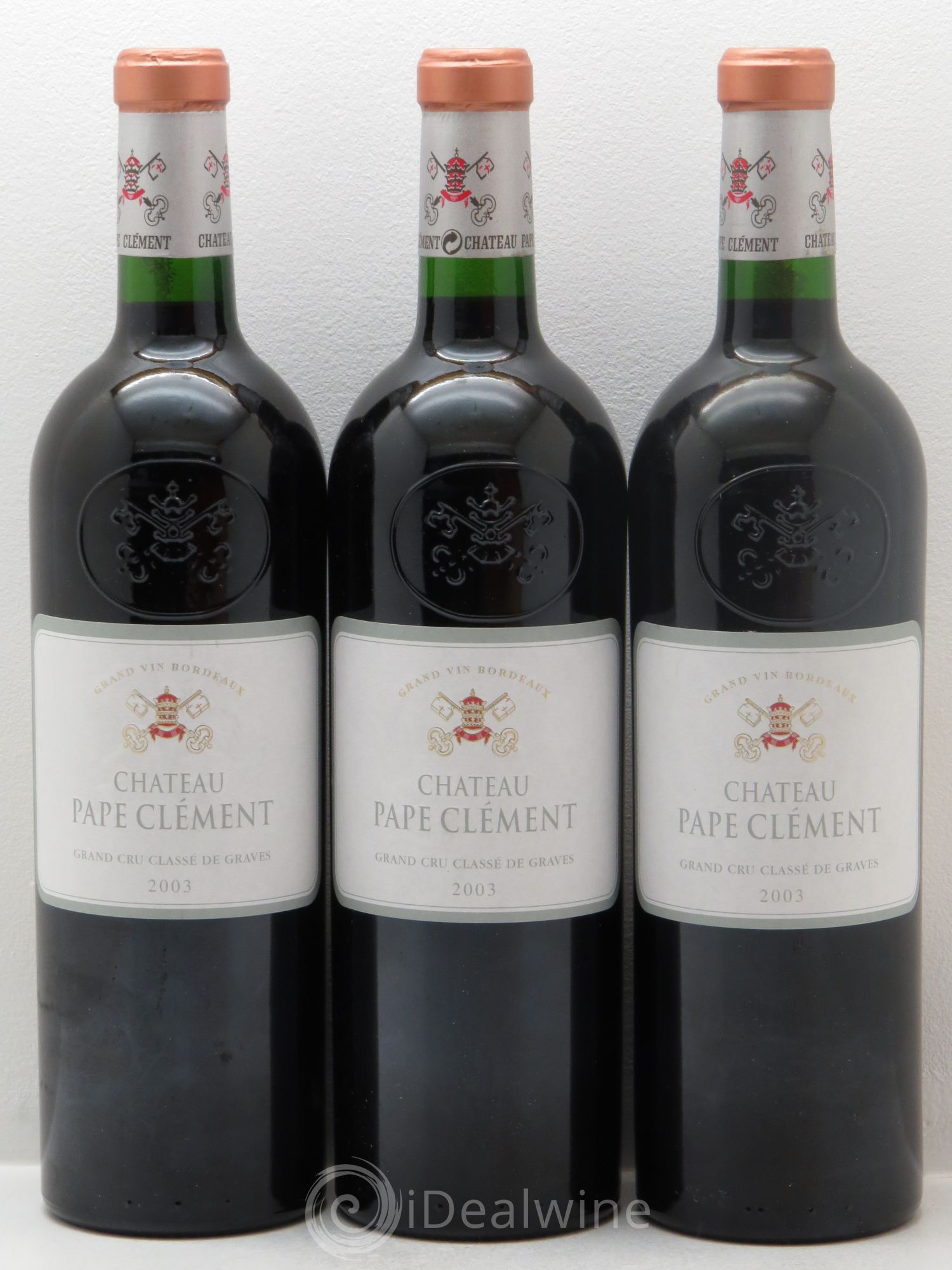 Château Pape Clément Cru Classé de Graves 2003 - Lot de 3 bouteilles - 0