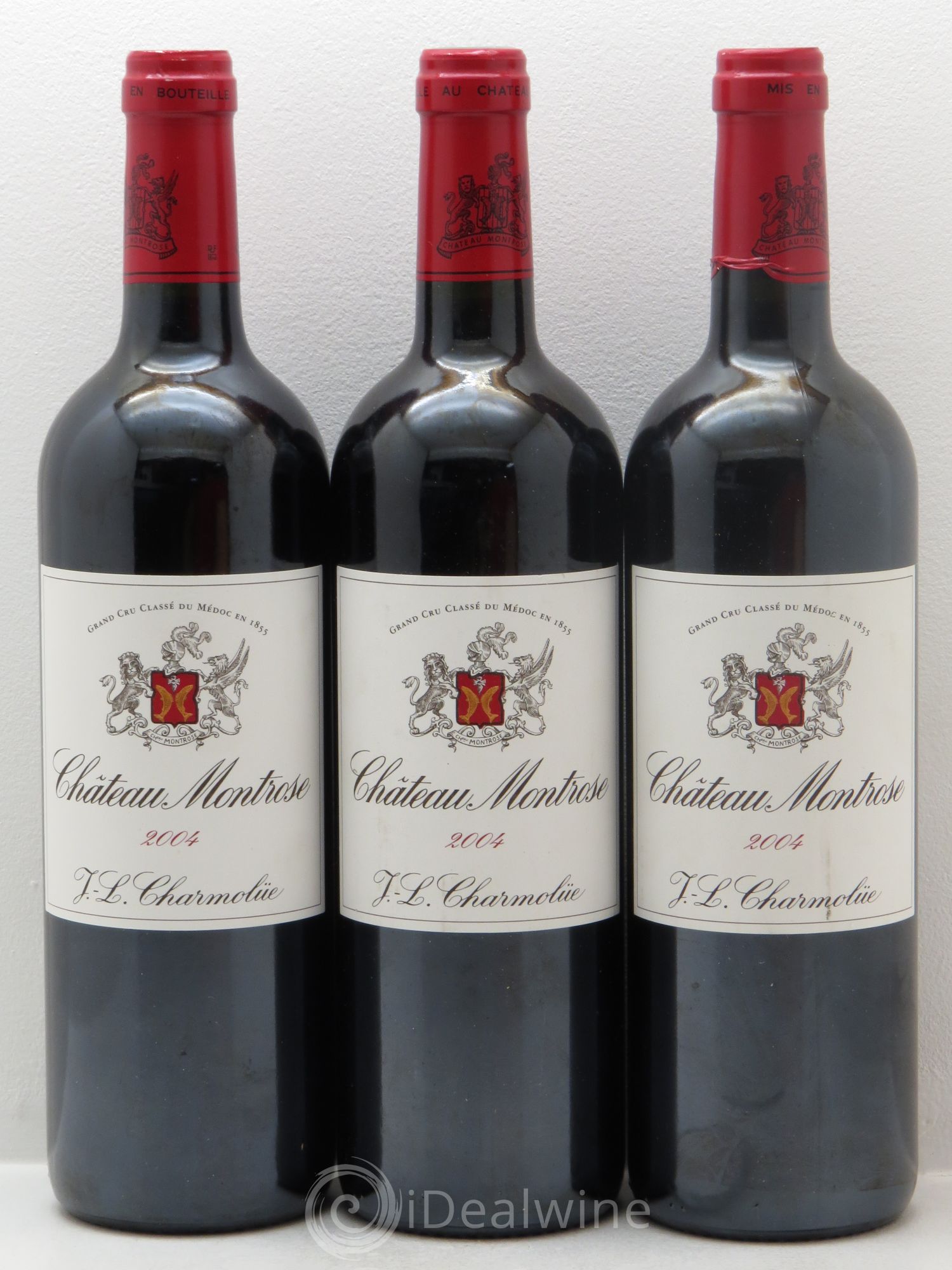 Château Montrose 2ème Grand Cru Classé 2004 - Lot de 3 bouteilles - 0