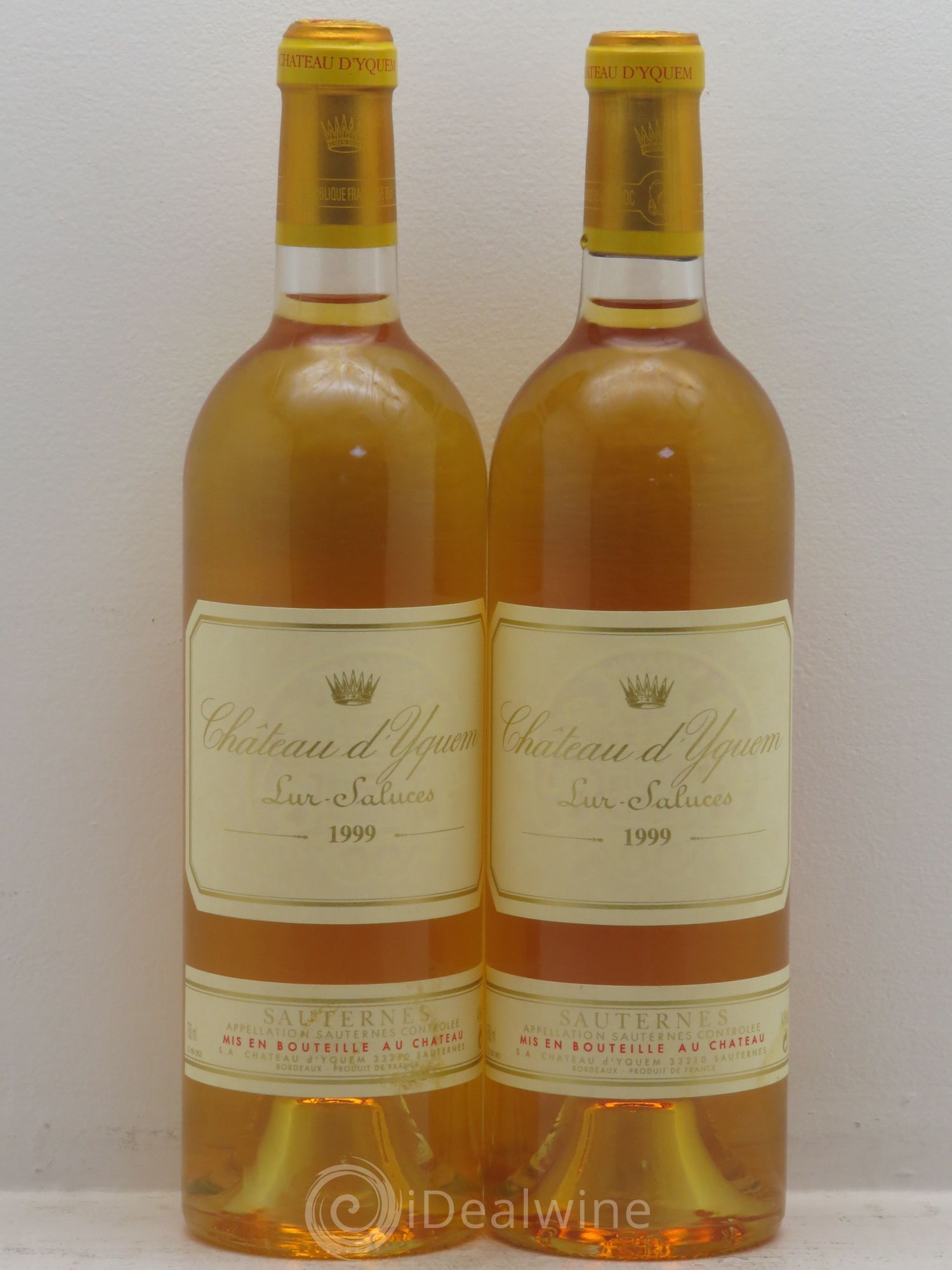Château d' Yquem 1er Cru Classé Supérieur 1999 - Lotto di 2 bottiglie - 0