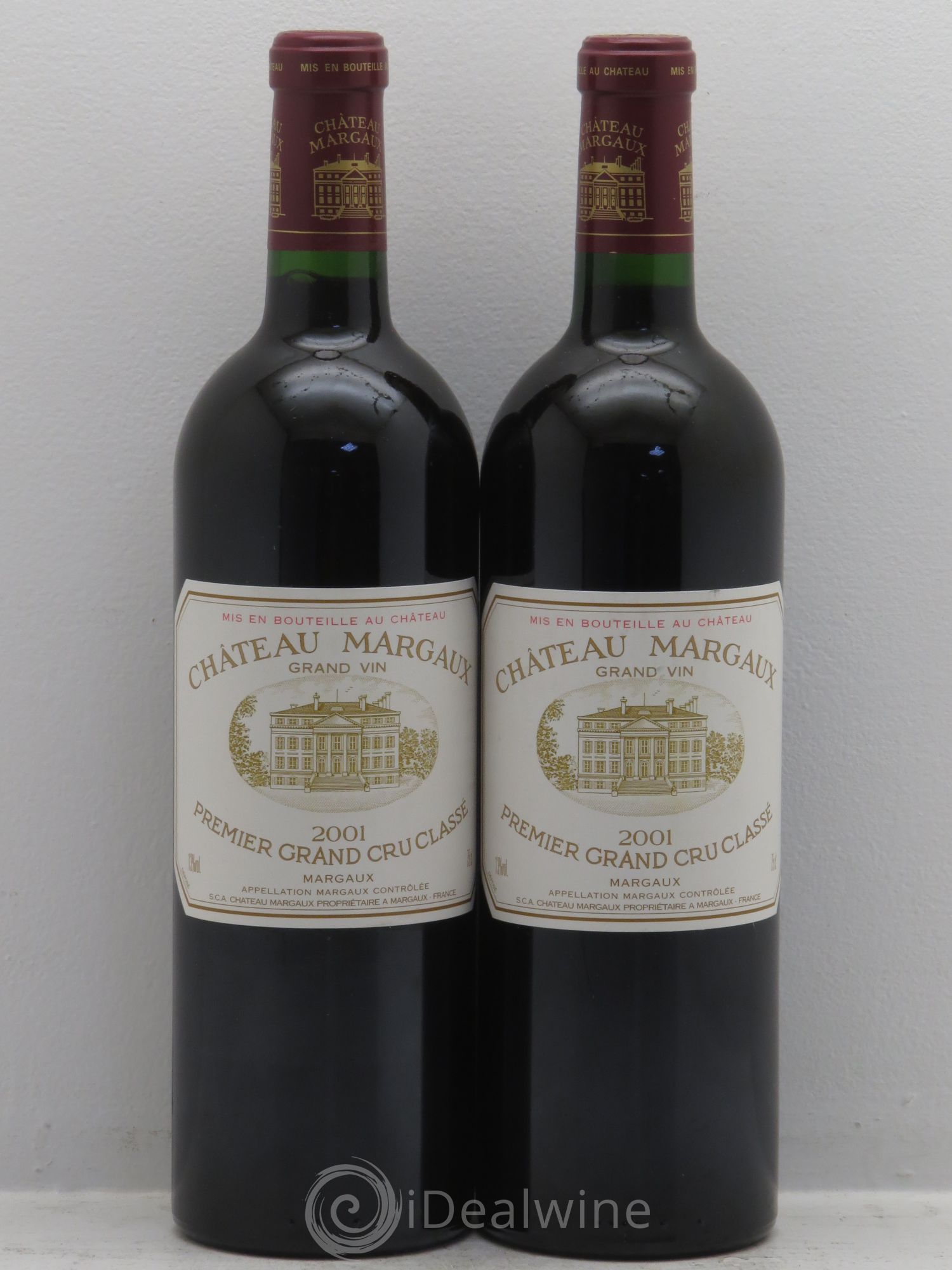 Château Margaux 1er Grand Cru Classé 2001 - Lot de 2 bouteilles - 0