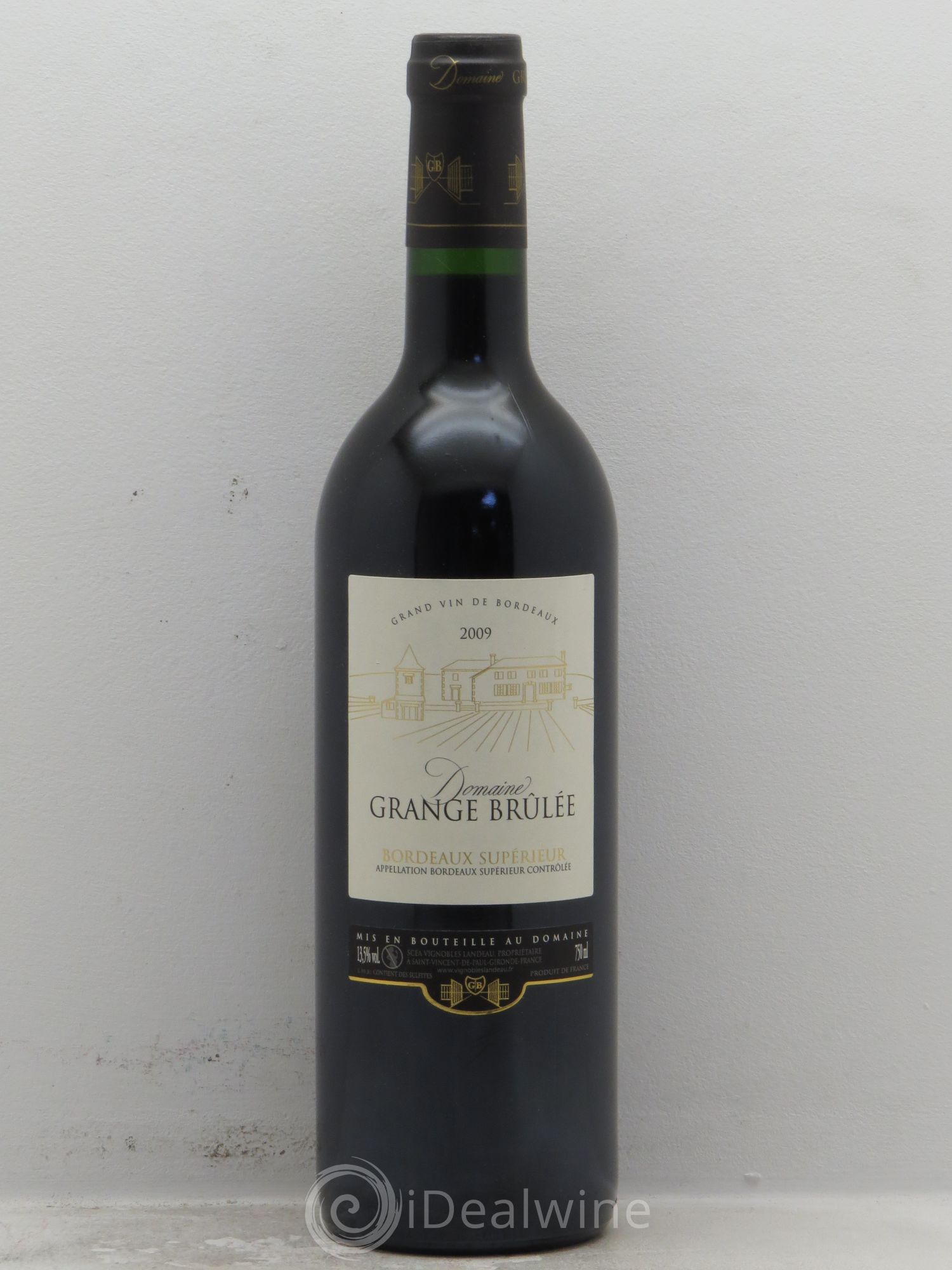 Bordeaux Bordeaux supérieur Domaine Grange Brulée (sans prix de réserve) 2009 - Posten von 12 Flaschen - 0