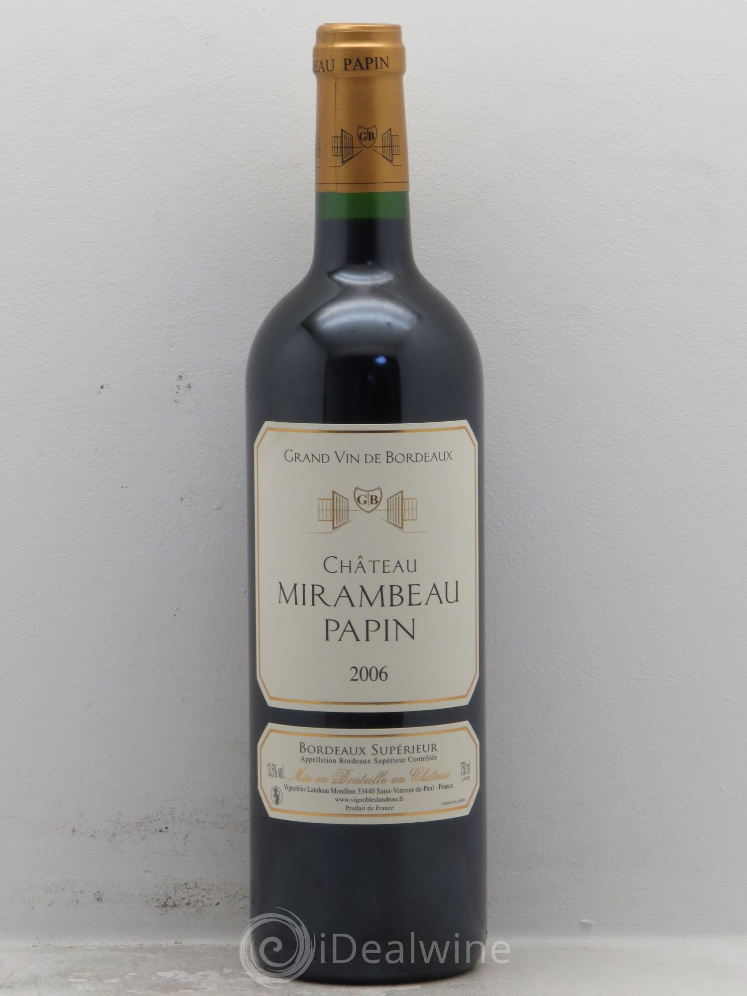 Bordeaux Bordeaux supérieur Château Mirambeau Papin(sans prix de réserve) 2006 - Posten von 12 Flaschen - 0