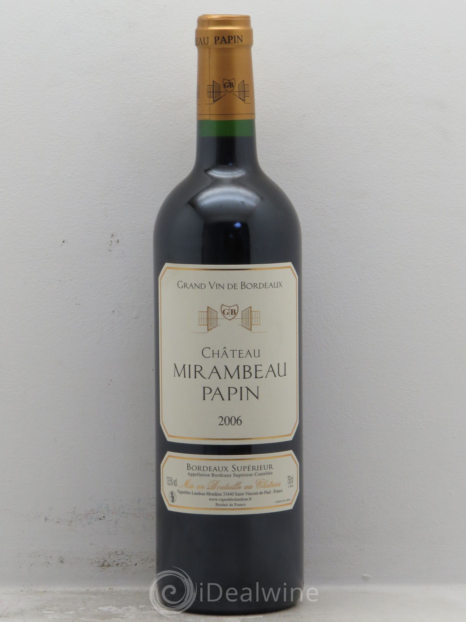 Bordeaux Bordeaux supérieur Château Mirambeau Papin(sans prix de réserve) 2006 - Posten von 12 Flaschen - 0