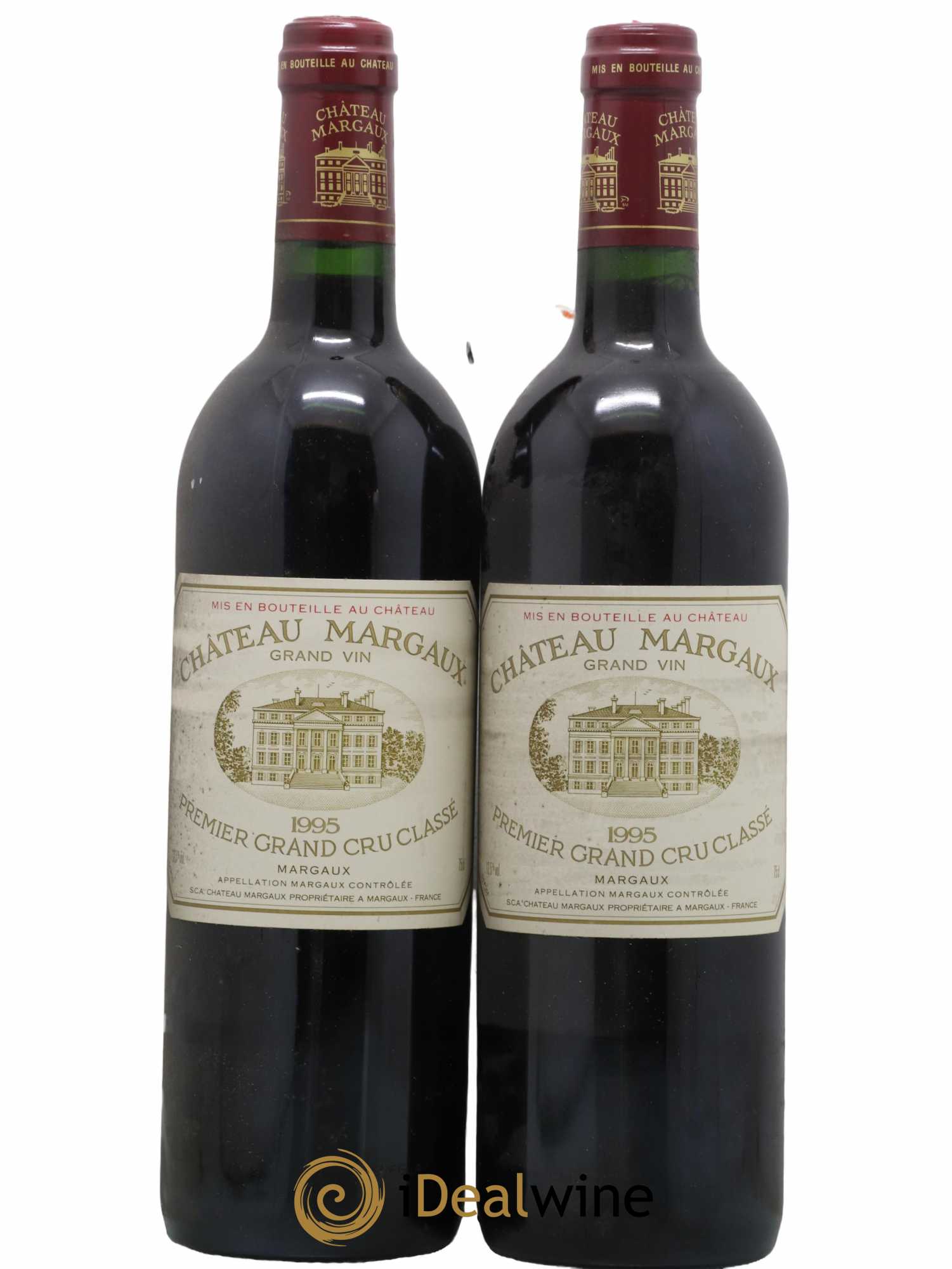 Château Margaux 1er Grand Cru Classé 1995 - Lot de 2 bouteilles - 0