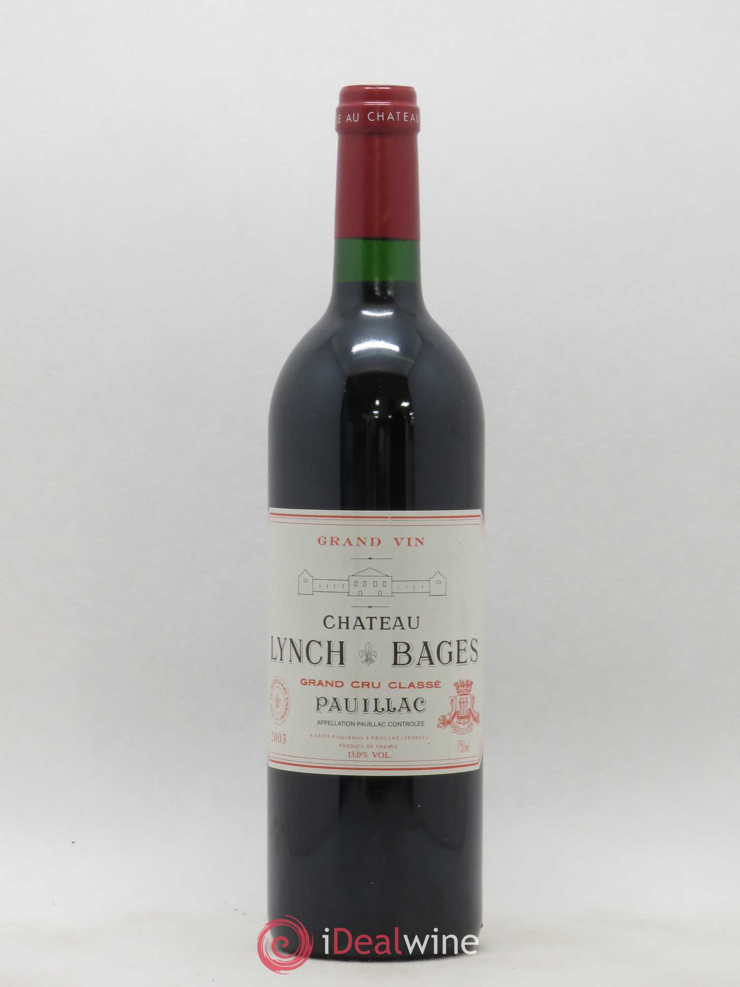 Château Lynch Bages 5ème Grand Cru Classé 2003 - Lot de 1 bouteille - 0