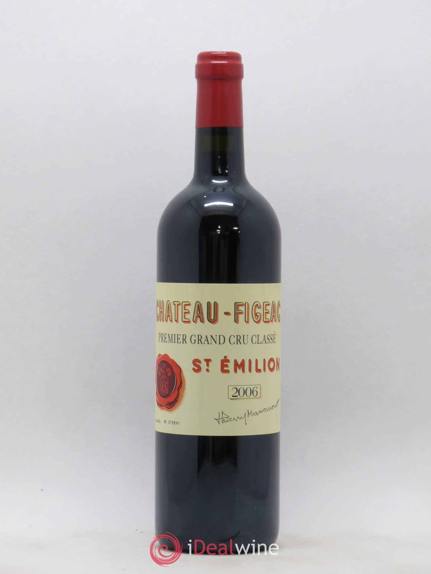 Château Figeac 1er Grand Cru Classé A 2006 - Lot de 1 bouteille - 0