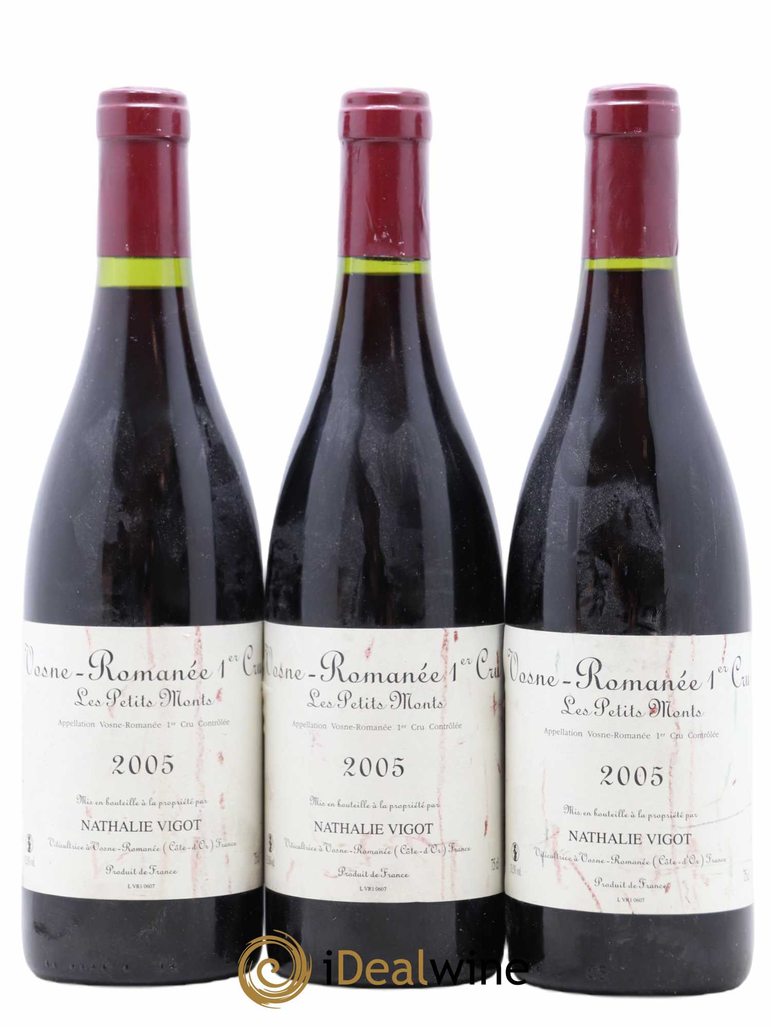 Vosne-Romanée 1er Cru Les Petits Monts Nathalie Vigot 2005 - Lot de 3 bouteilles - 0