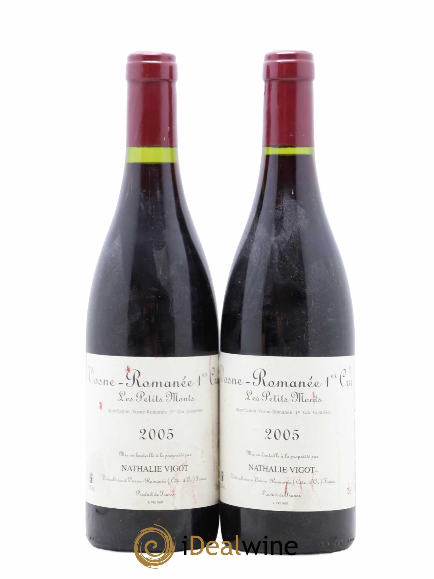 Vosne-Romanée 1er Cru Les Petits Monts Nathalie Vigot 2005 - Lot de 2 bouteilles - 0