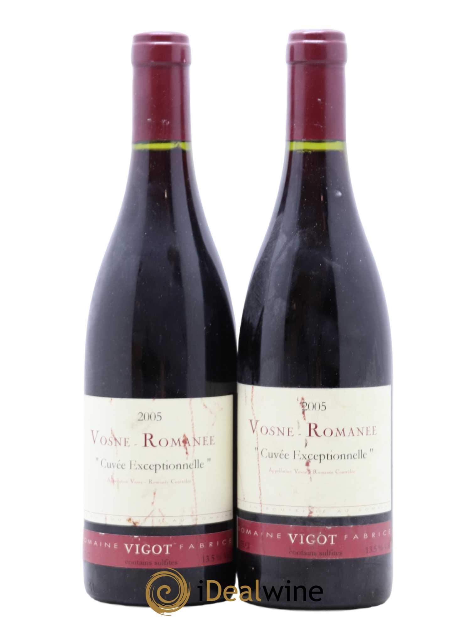 Vosne-Romanée Cuvées Exceptionnelles Domaine Fabrice Vigot 2005 - Posten von 2 Flaschen - 0