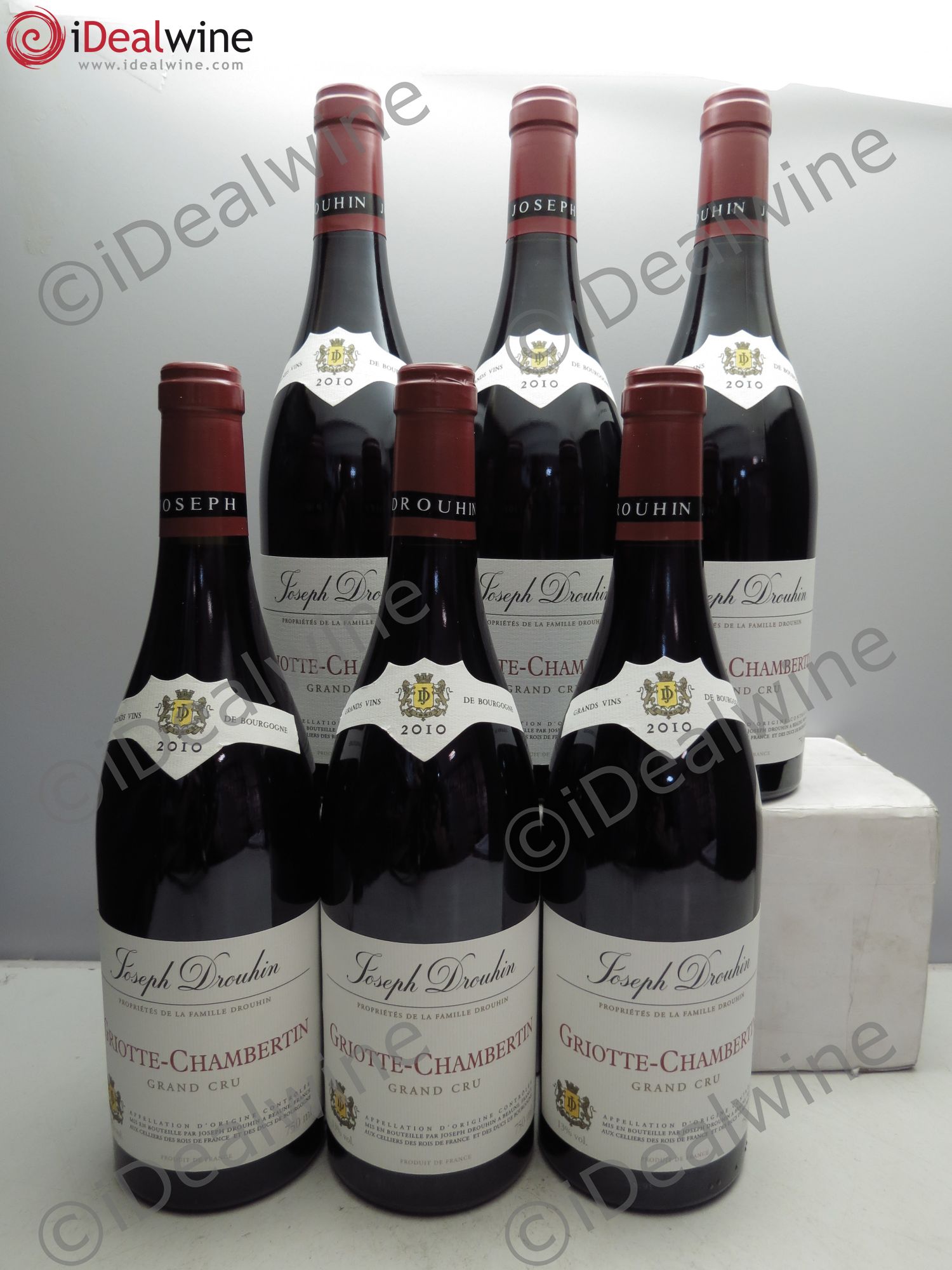 Griotte-Chambertin Grand Cru Joseph Drouhin (CBO sans couvercle) 2010 - Lot de 6 bouteilles - 0