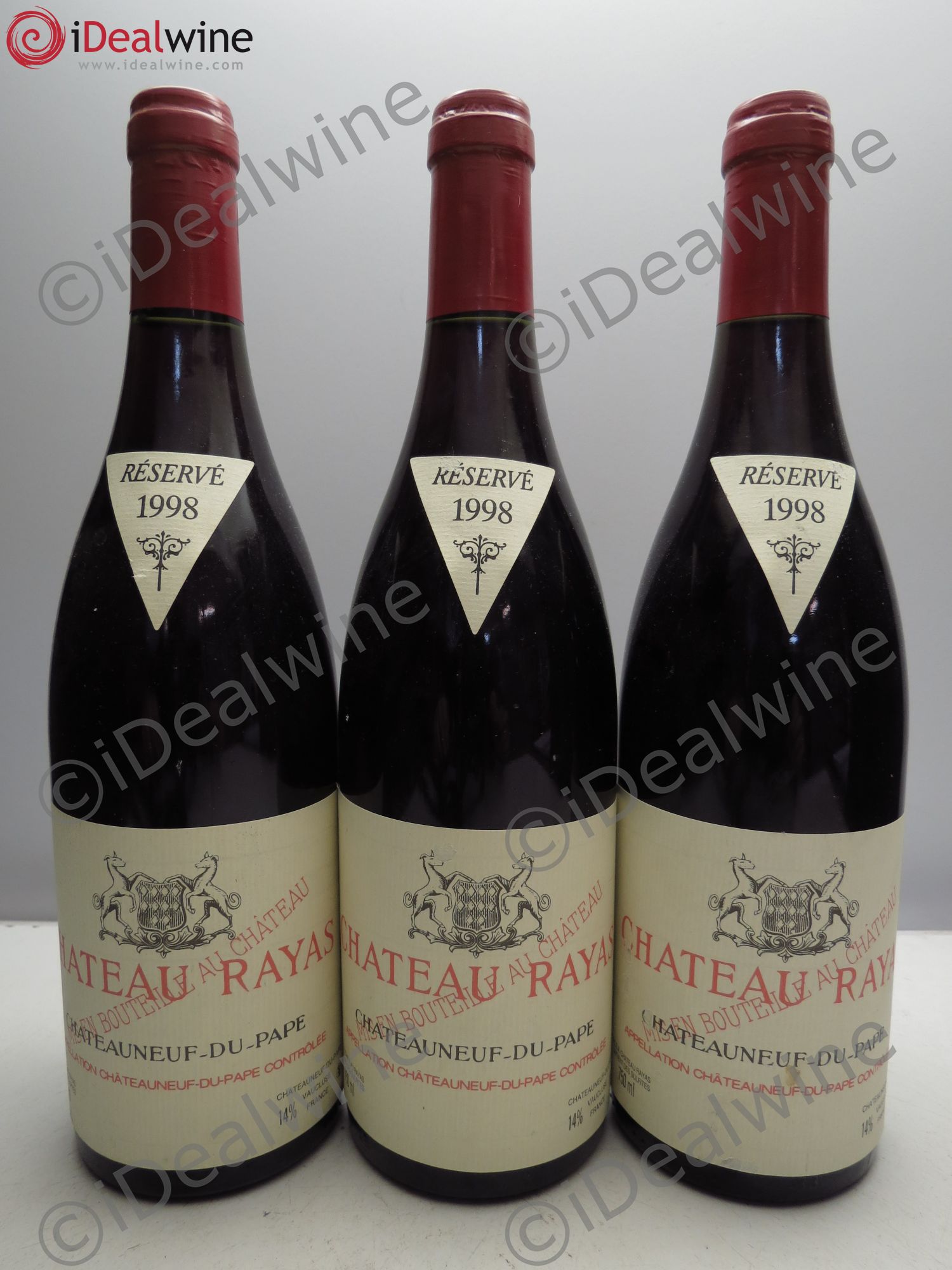 Châteauneuf-du-Pape Château Rayas Emmanuel Reynaud 1998 - Lot de 3 bouteilles - 0