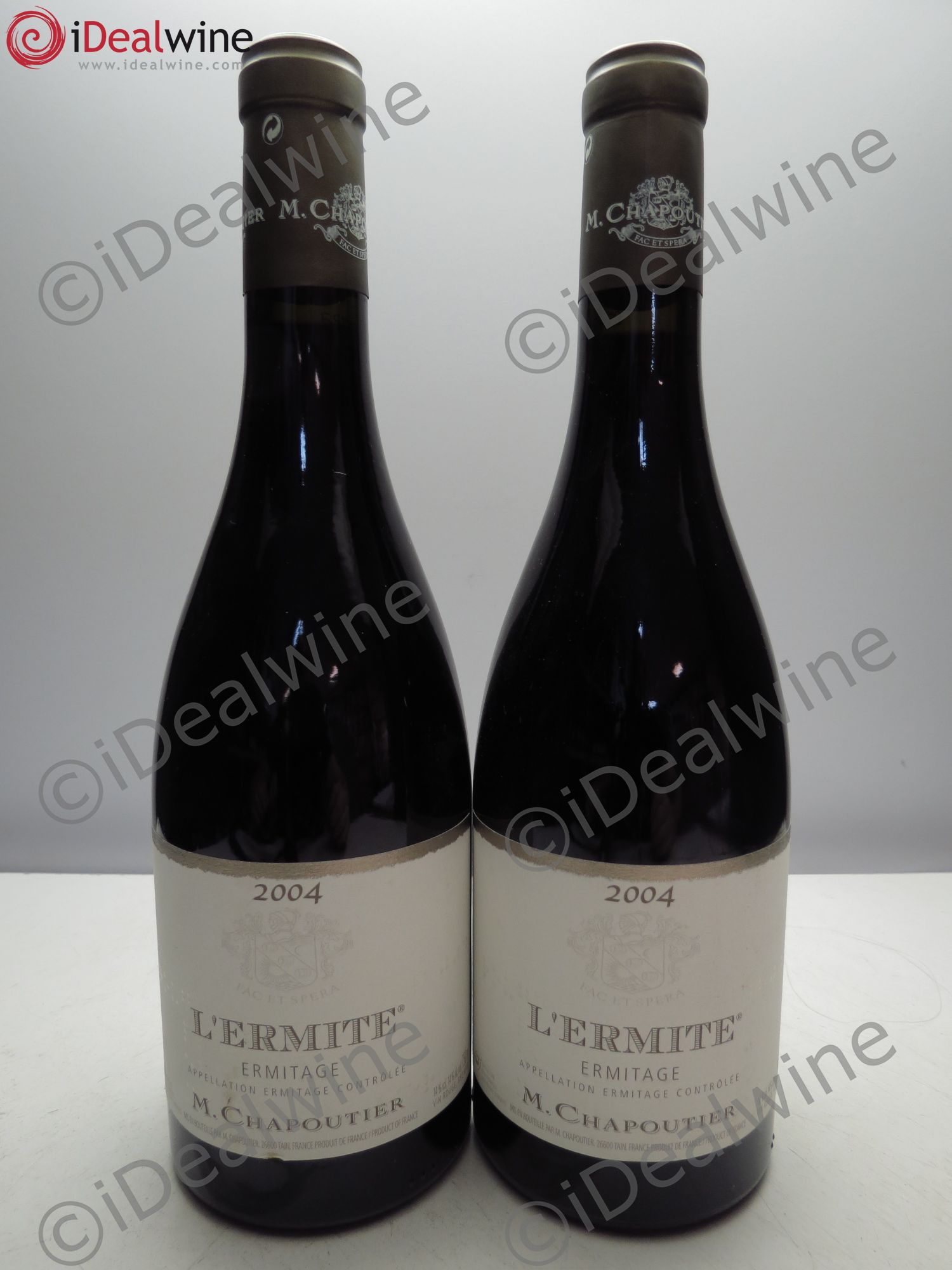 Hermitage Ermitage l'Ermite Chapoutier 2004 - Lot de 2 bouteilles - 0