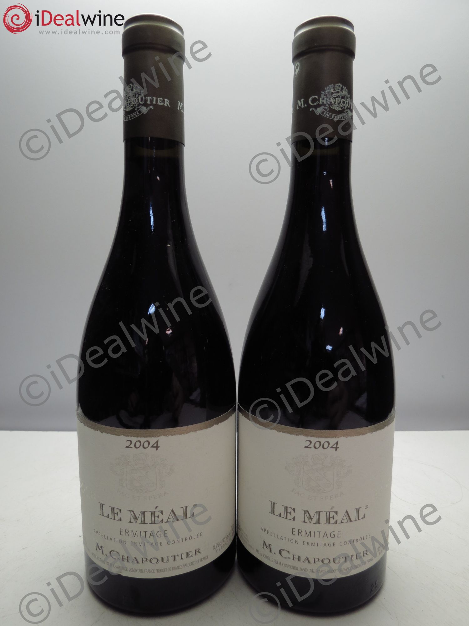 Hermitage Ermitage Le Méal Chapoutier 2004 - Lot de 2 bouteilles - 0