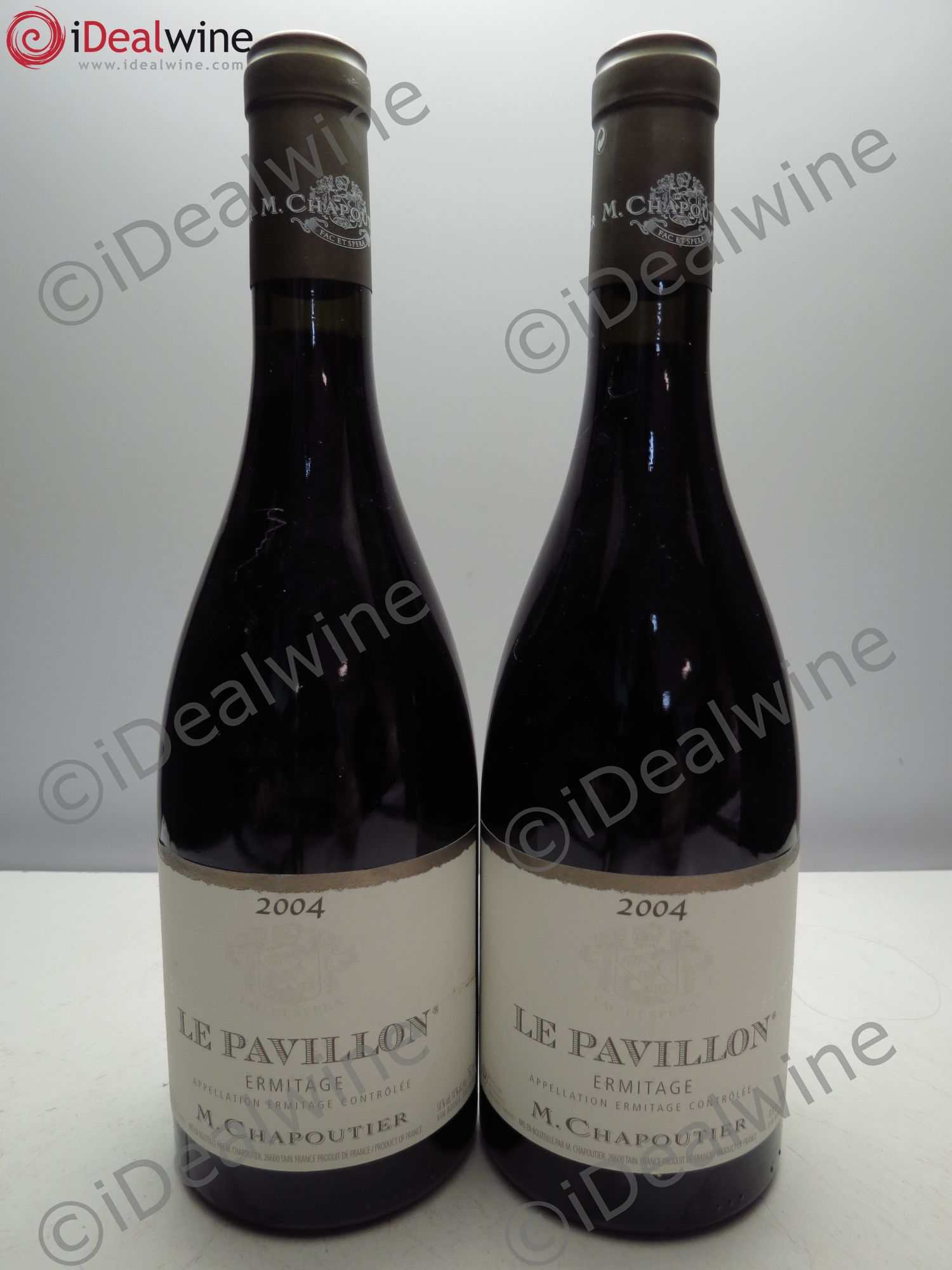 Hermitage Ermitage Le Pavillon Chapoutier 2004 - Lot de 2 bouteilles - 0