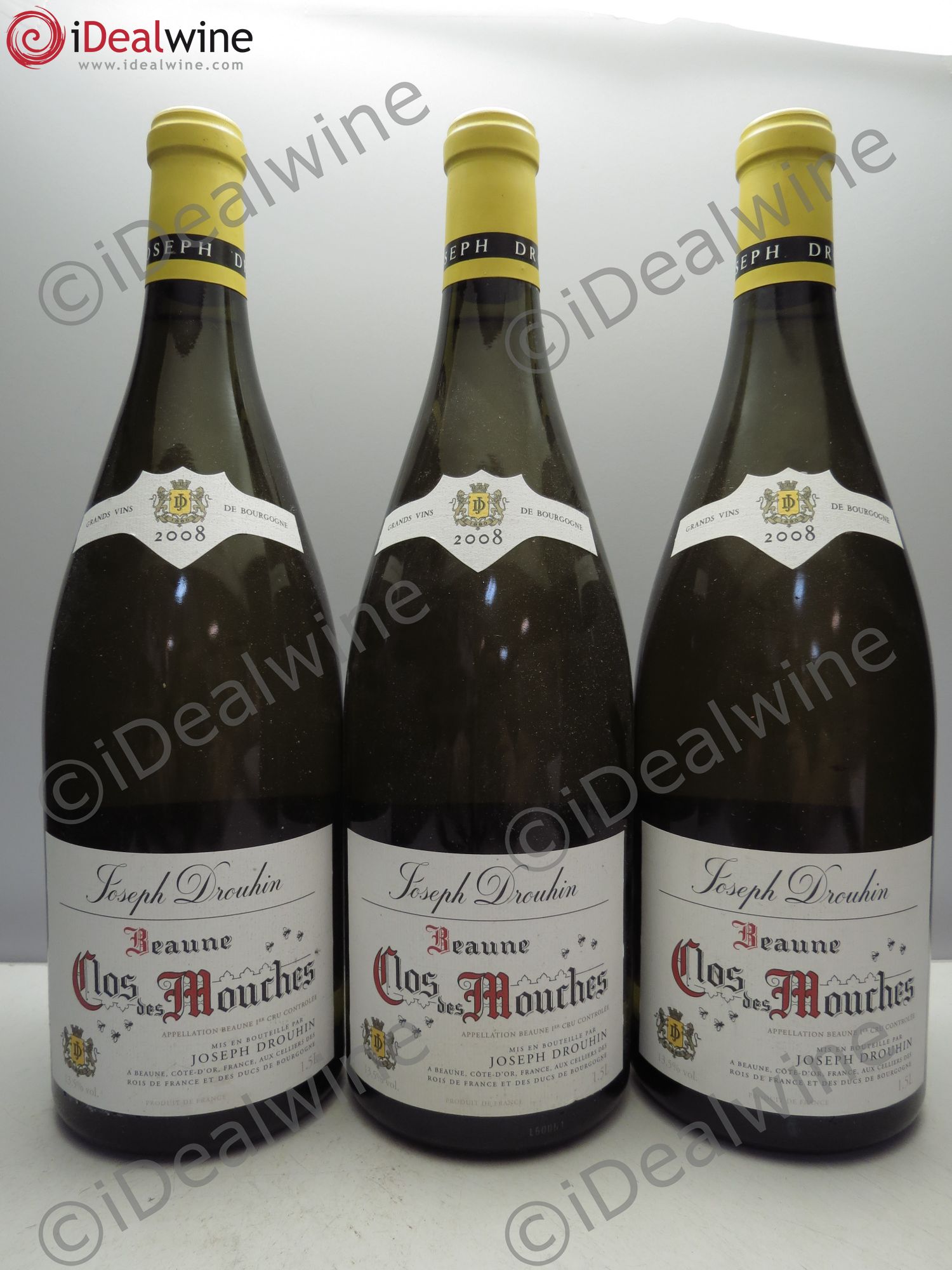 Beaune 1er Cru Clos des Mouches Joseph Drouhin 2008 - Lot de 3 magnums - 0
