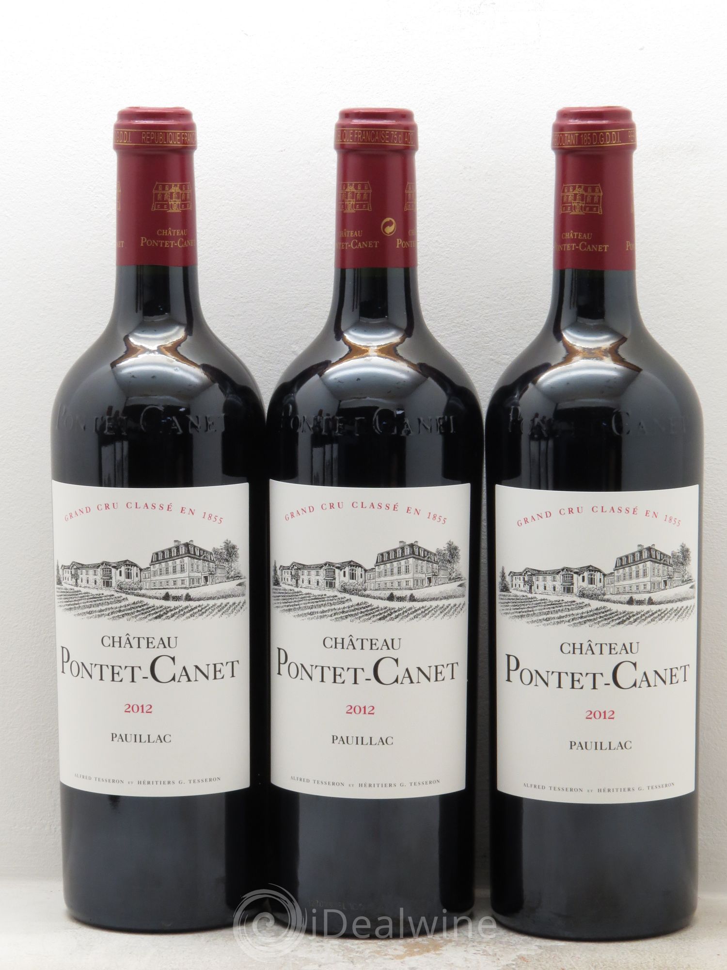 Château Pontet Canet 5ème Grand Cru Classé 2012 - Lot de 6 bouteilles - 1
