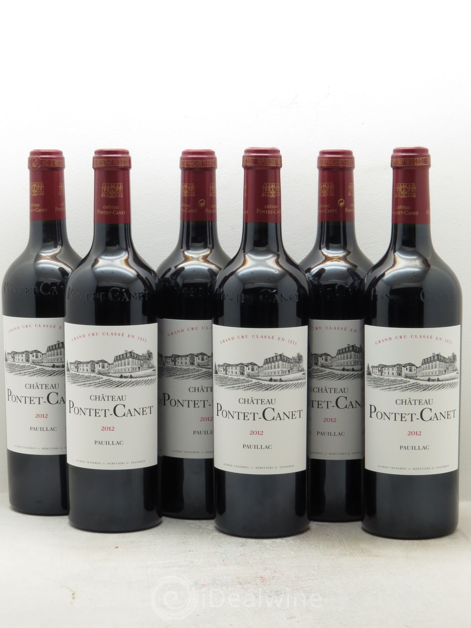 Château Pontet Canet 5ème Grand Cru Classé 2012 - Lot de 6 bouteilles - 0